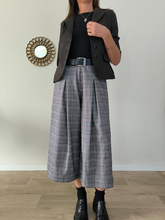 Pantalone ampio Susy Mix fantasia principe di Galles tg