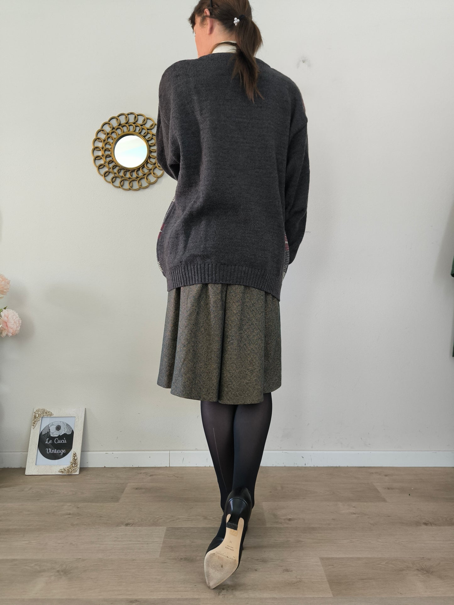Cardigan Pancari pura lana fit over
