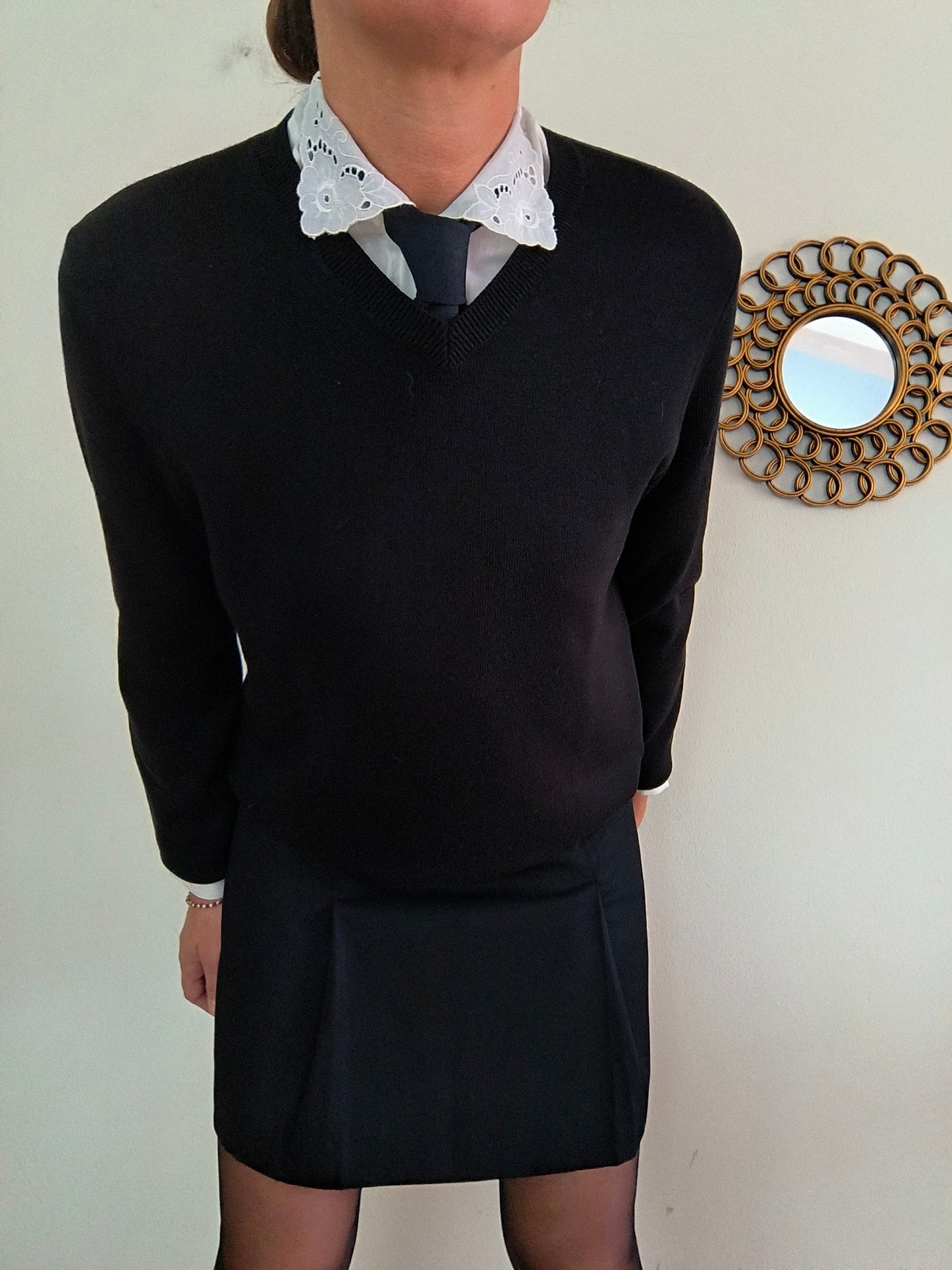 Maglione in misto lana V neck Benetton