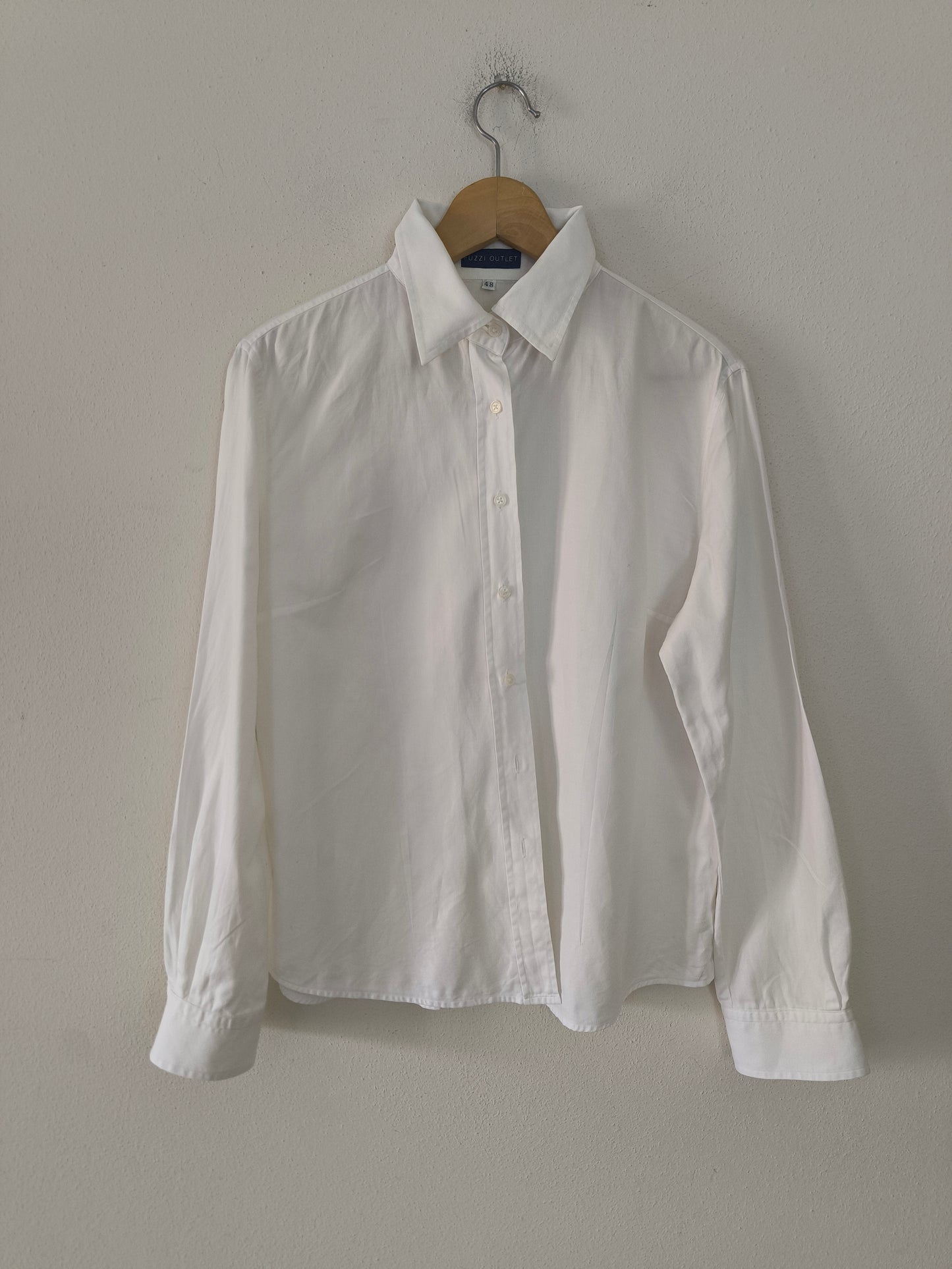Camicia in cotone bianco Fuzzi Outlet