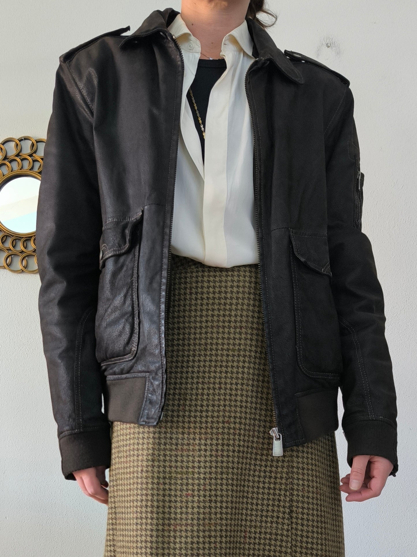 Giubbino in pelle unisex