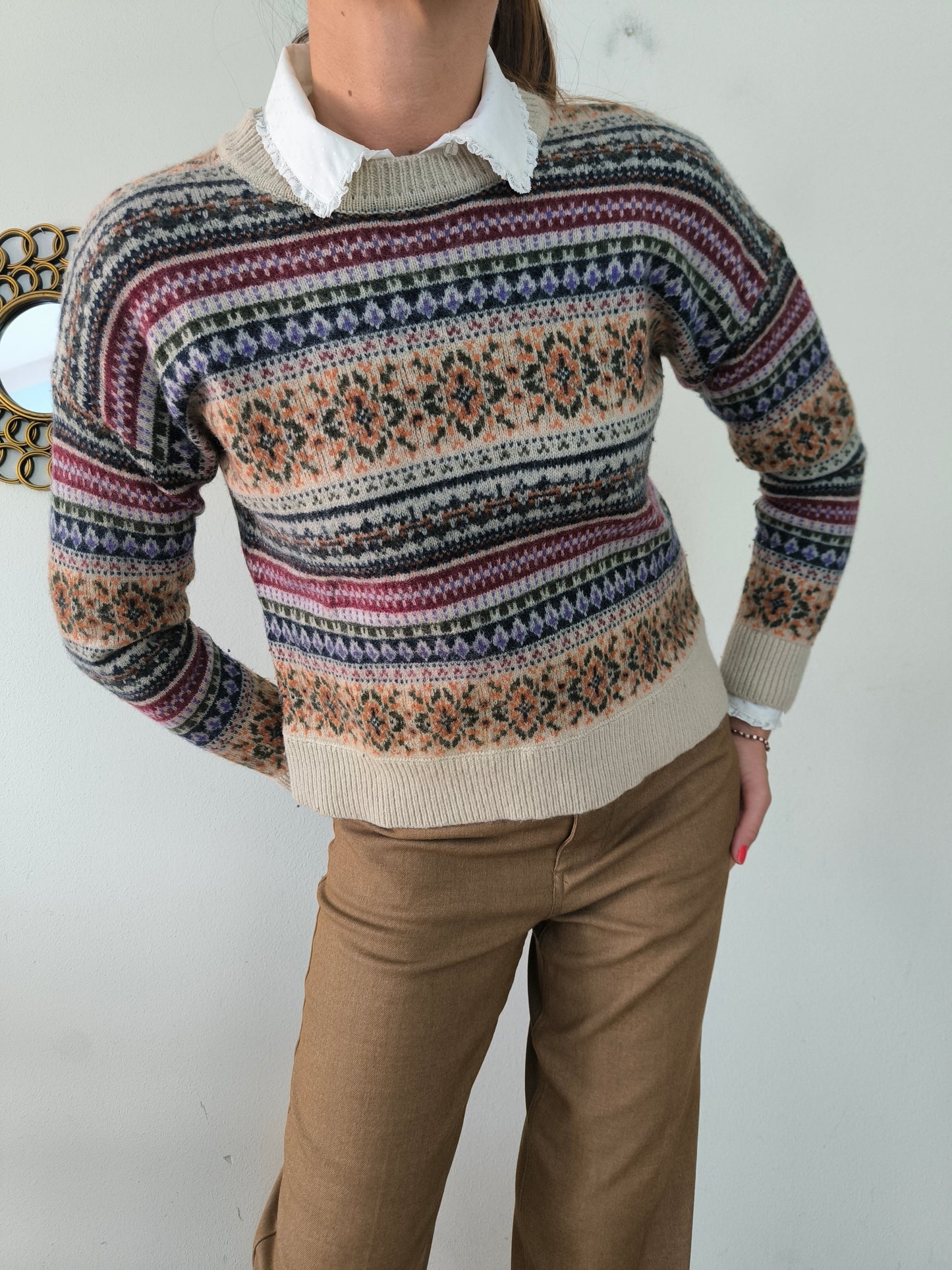Maglione Scout fantasia misto lana