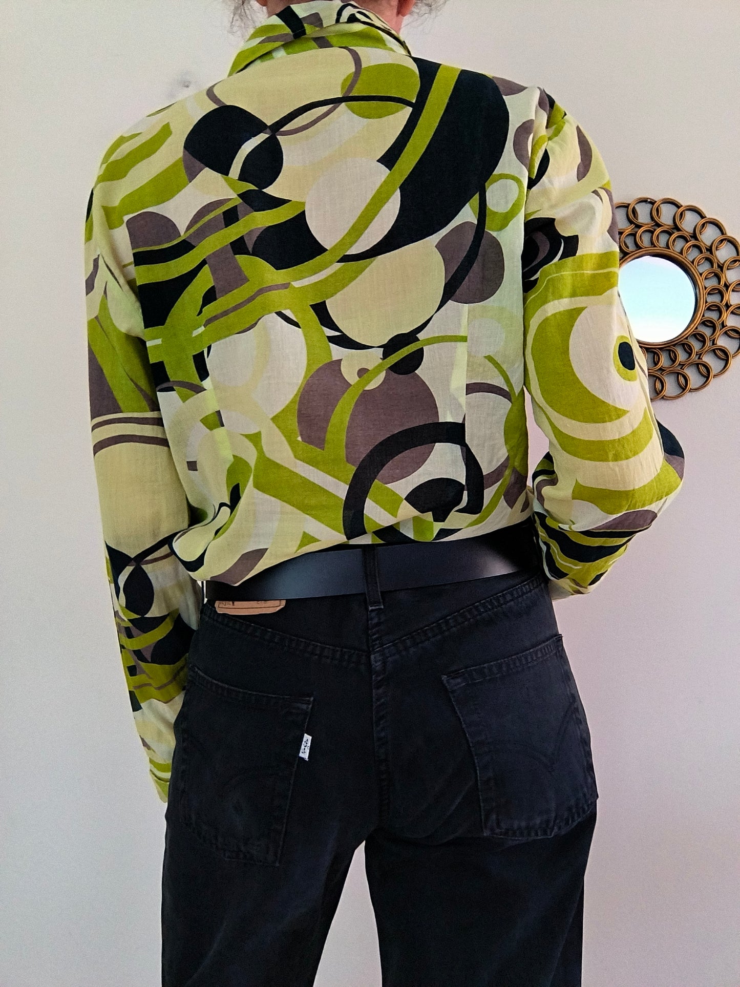 Camicetta fantasia verde Benetton