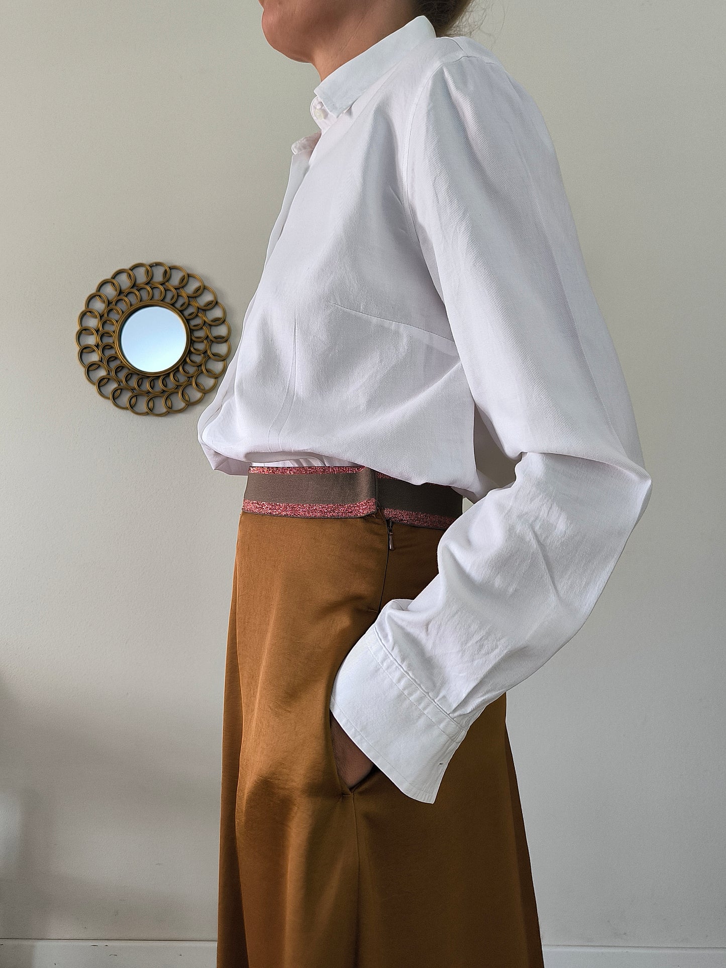Camicia in cotone bianco Fuzzi Outlet