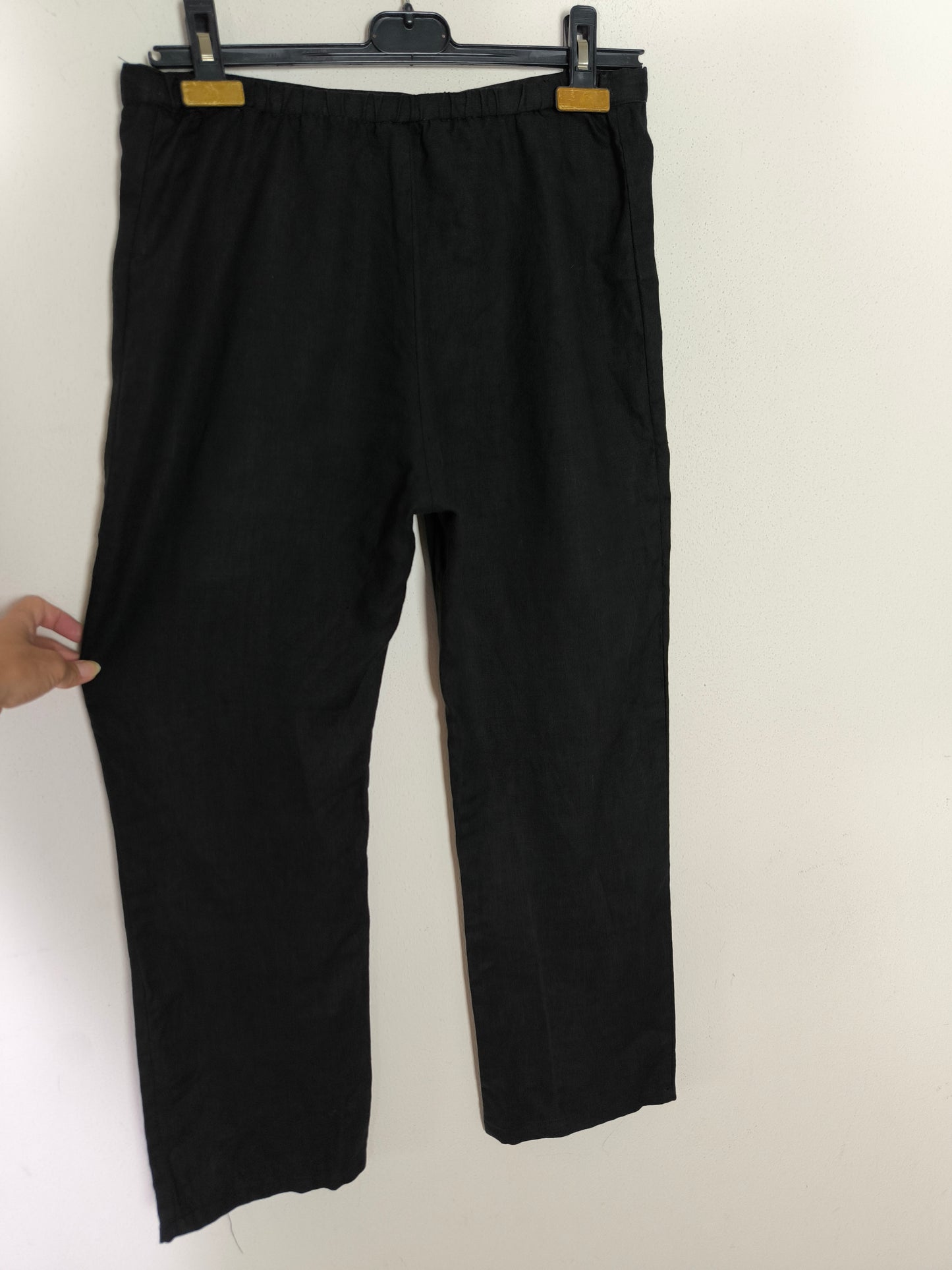 Pantalone in lino nero size S/M