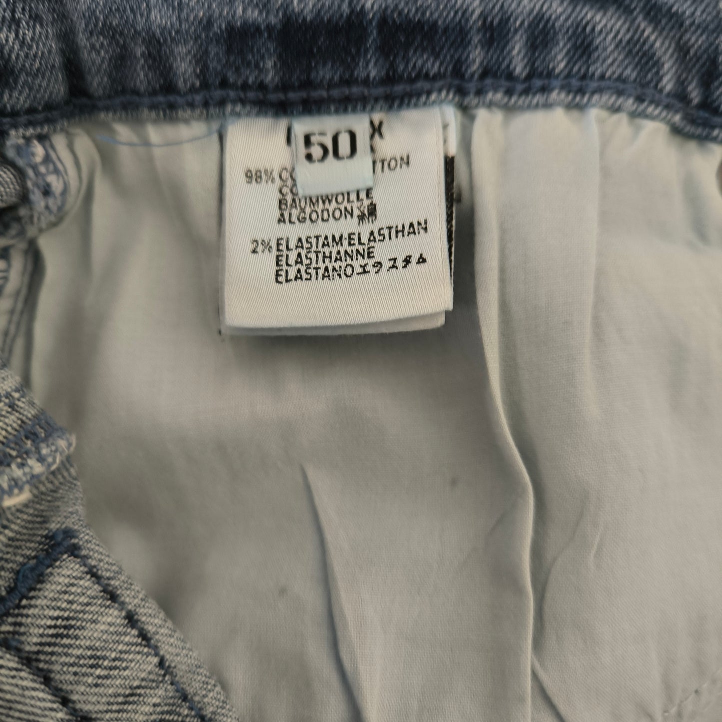 Gonna in Denim Angelo Marani con pizzo tg 50