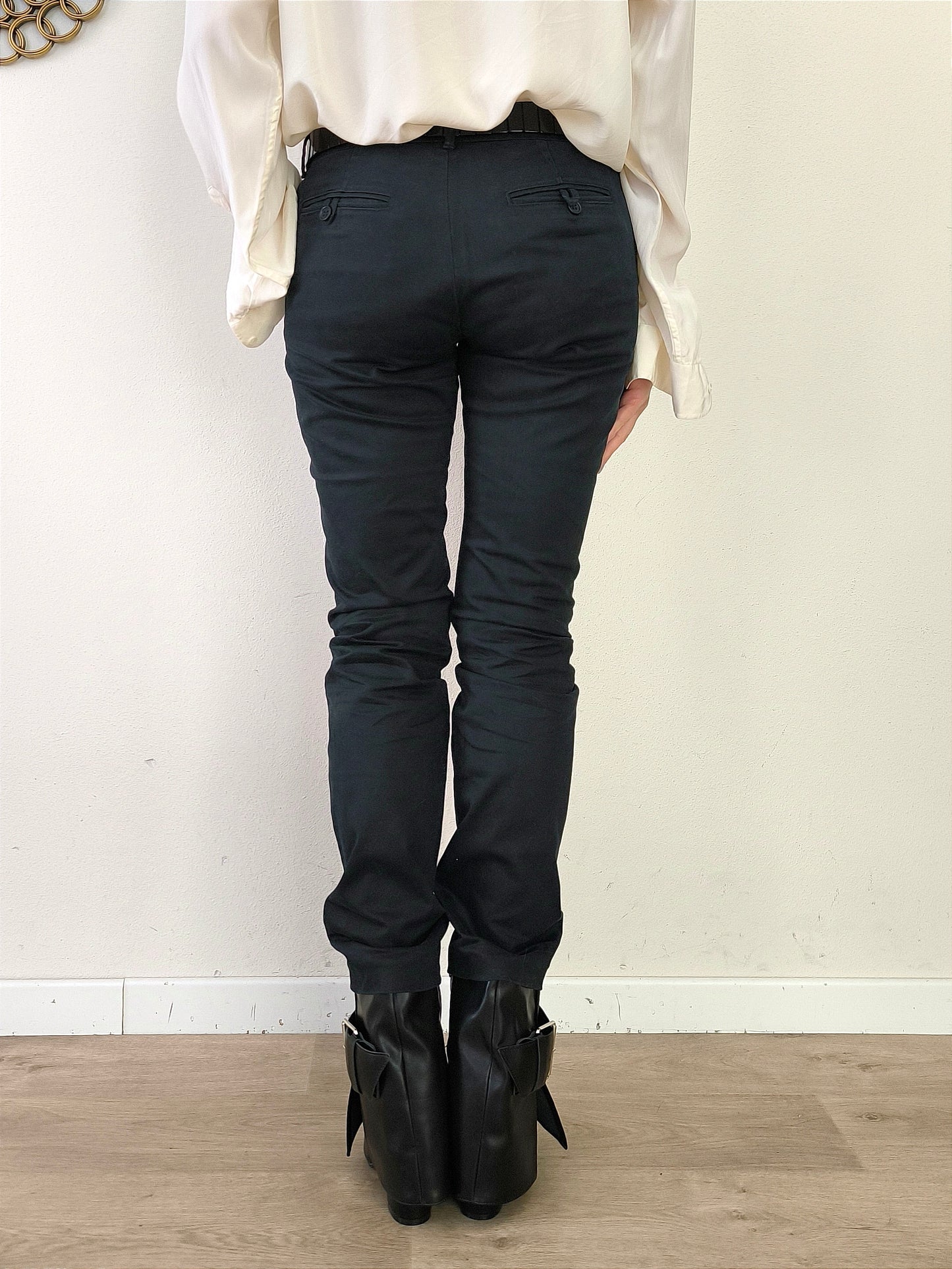 Pantalone straight nero Max Mara tg 42