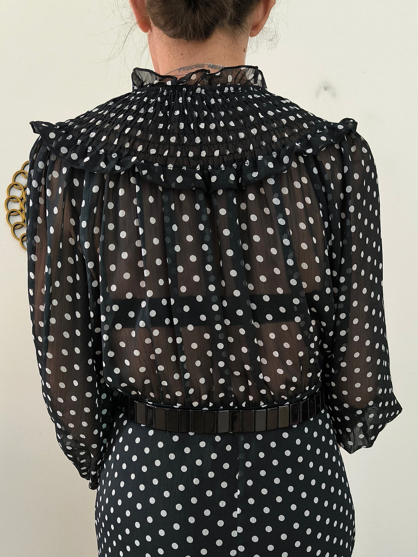 Zara Abito Polka Dots nero