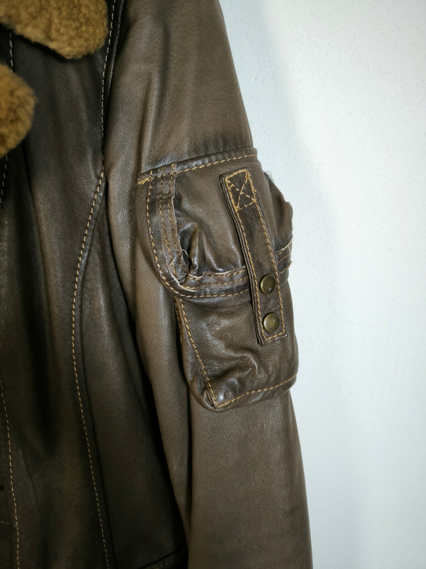 Giacca pelle Americanino vintage Tg M