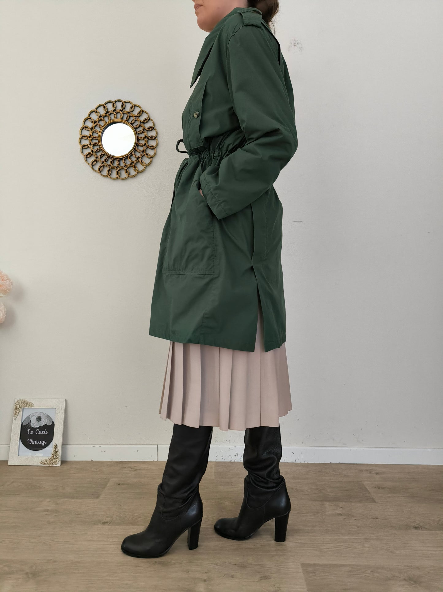 Trench imbottito anni 80 Maison Jacques