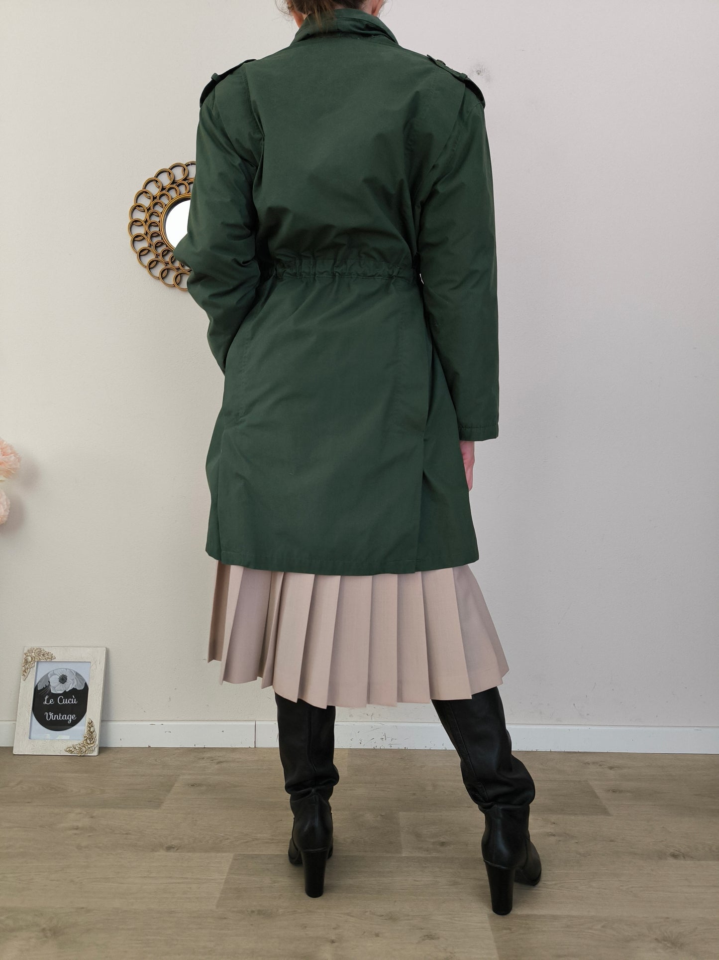 Trench imbottito anni 80 Maison Jacques