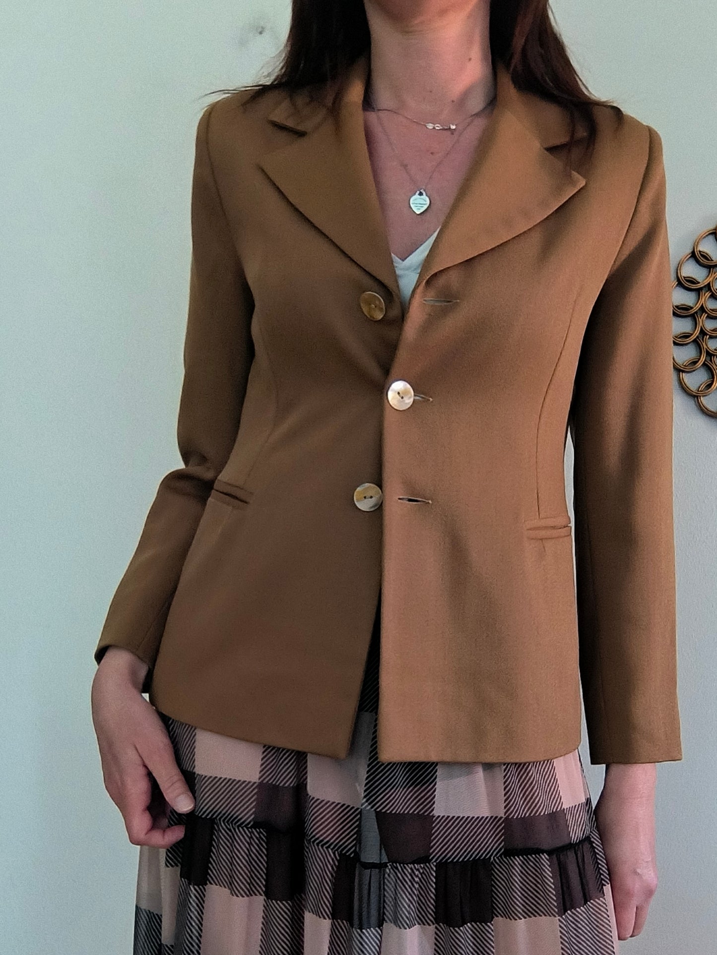 Blazer vintage cammello