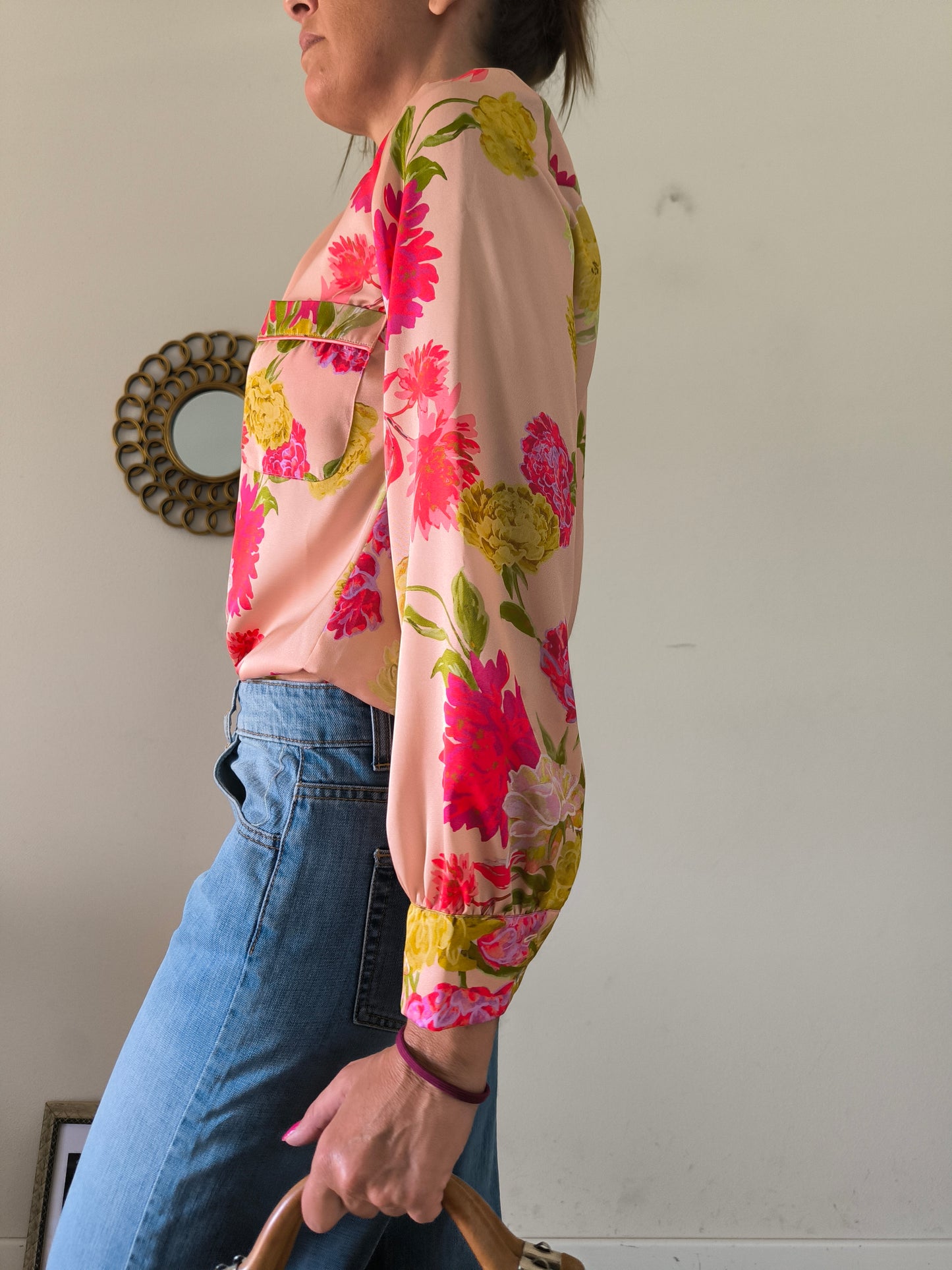 Camicia I blues Variety stampa floreale tg S