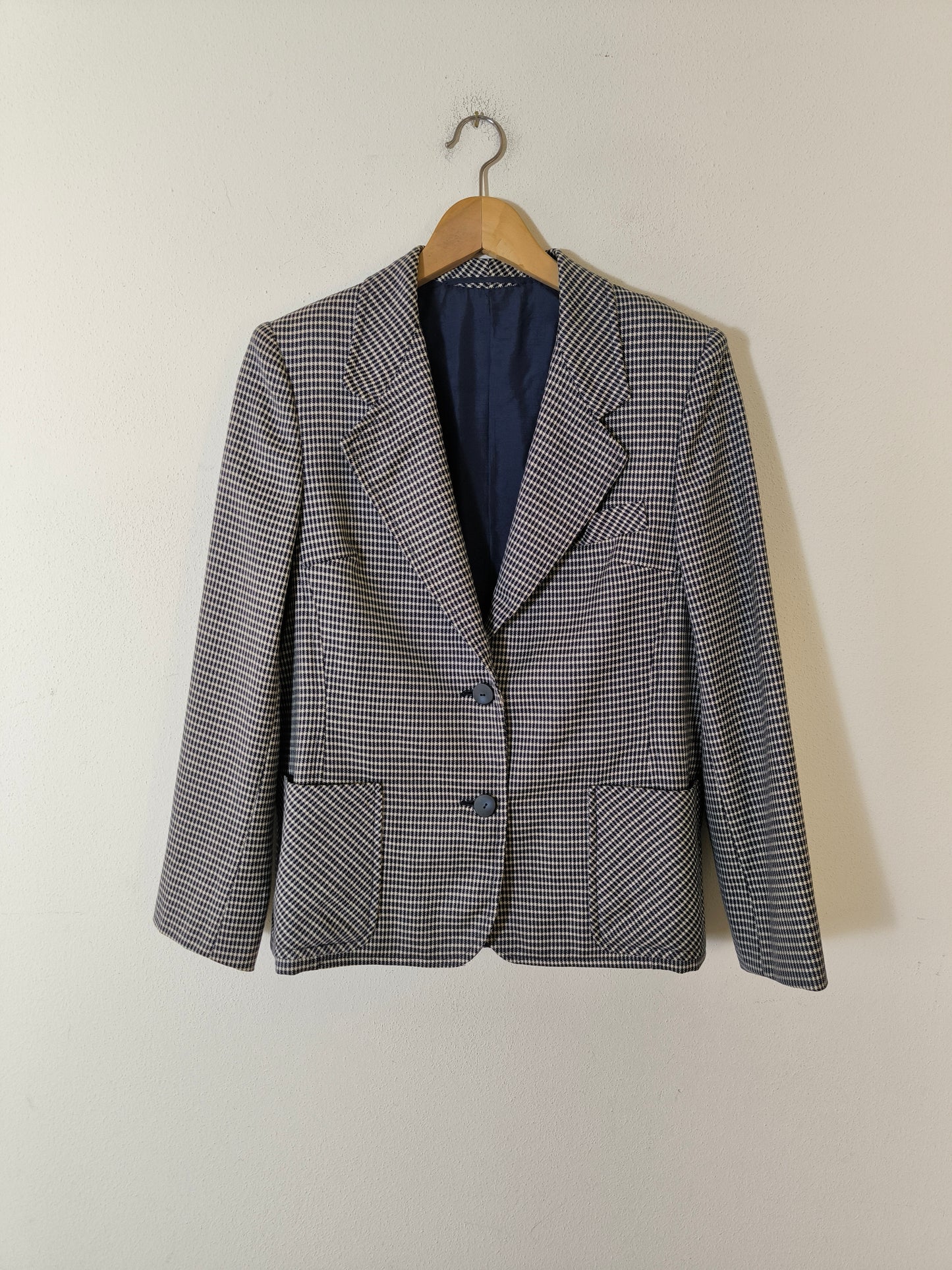 Blazer vintage quadrettini piccolo tg M