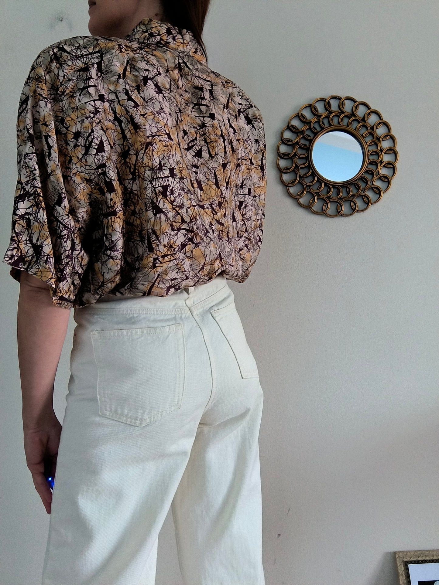 Camicia vintage unisex pura seta