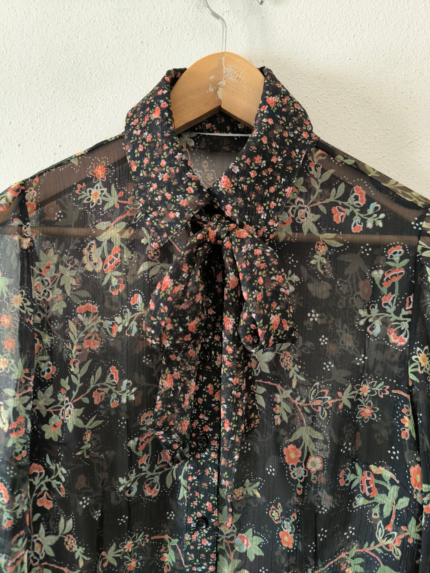 Camicia semipermanente floreale vintage