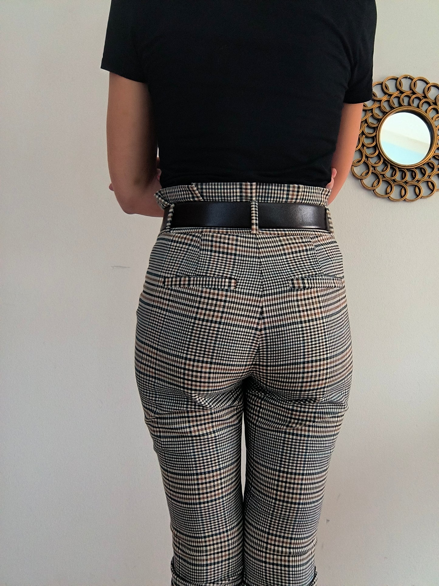 Pantalone vita alta principe di Galles tg S