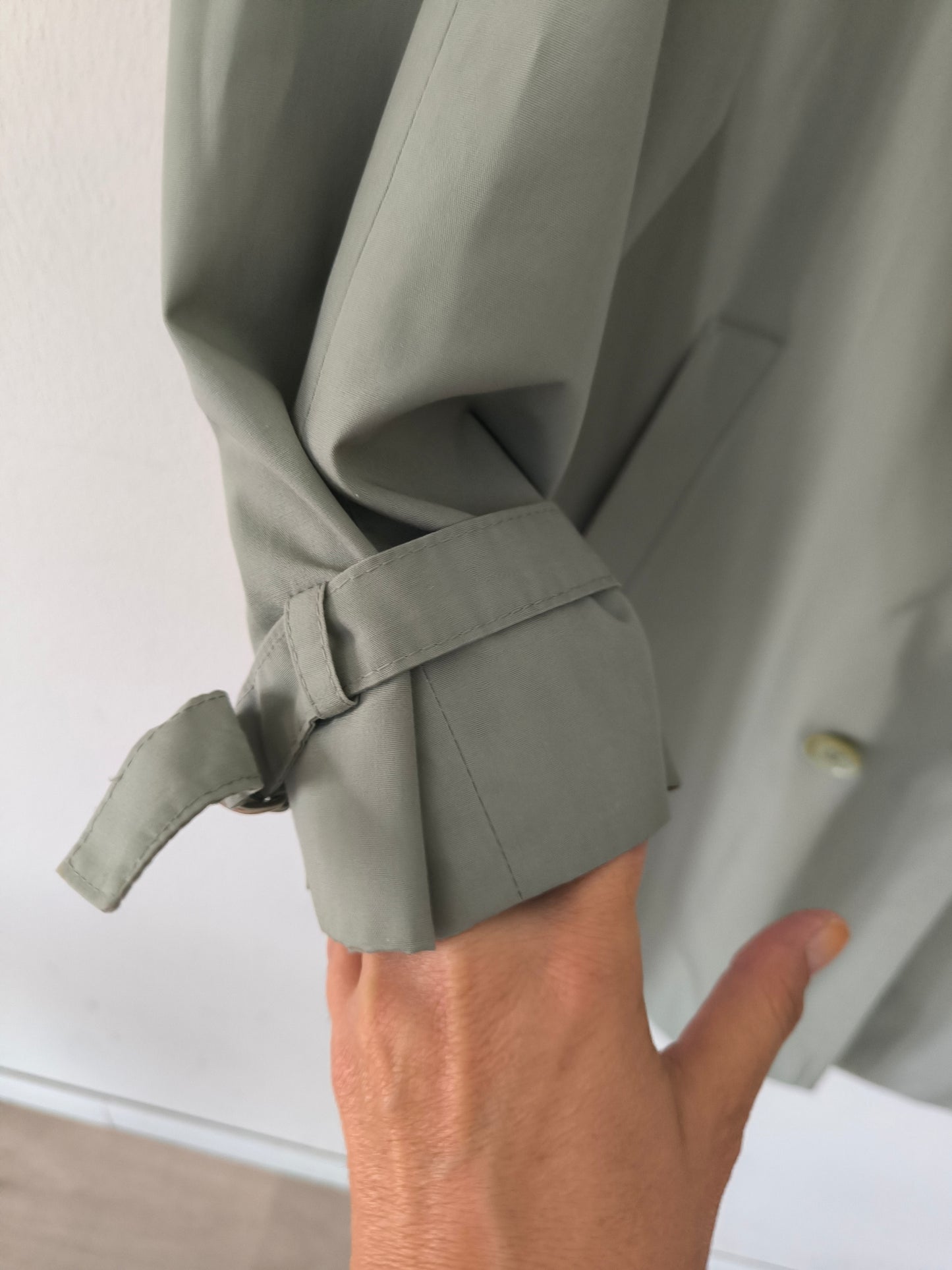 Trench menta/ ghiaccio vintage Arielle