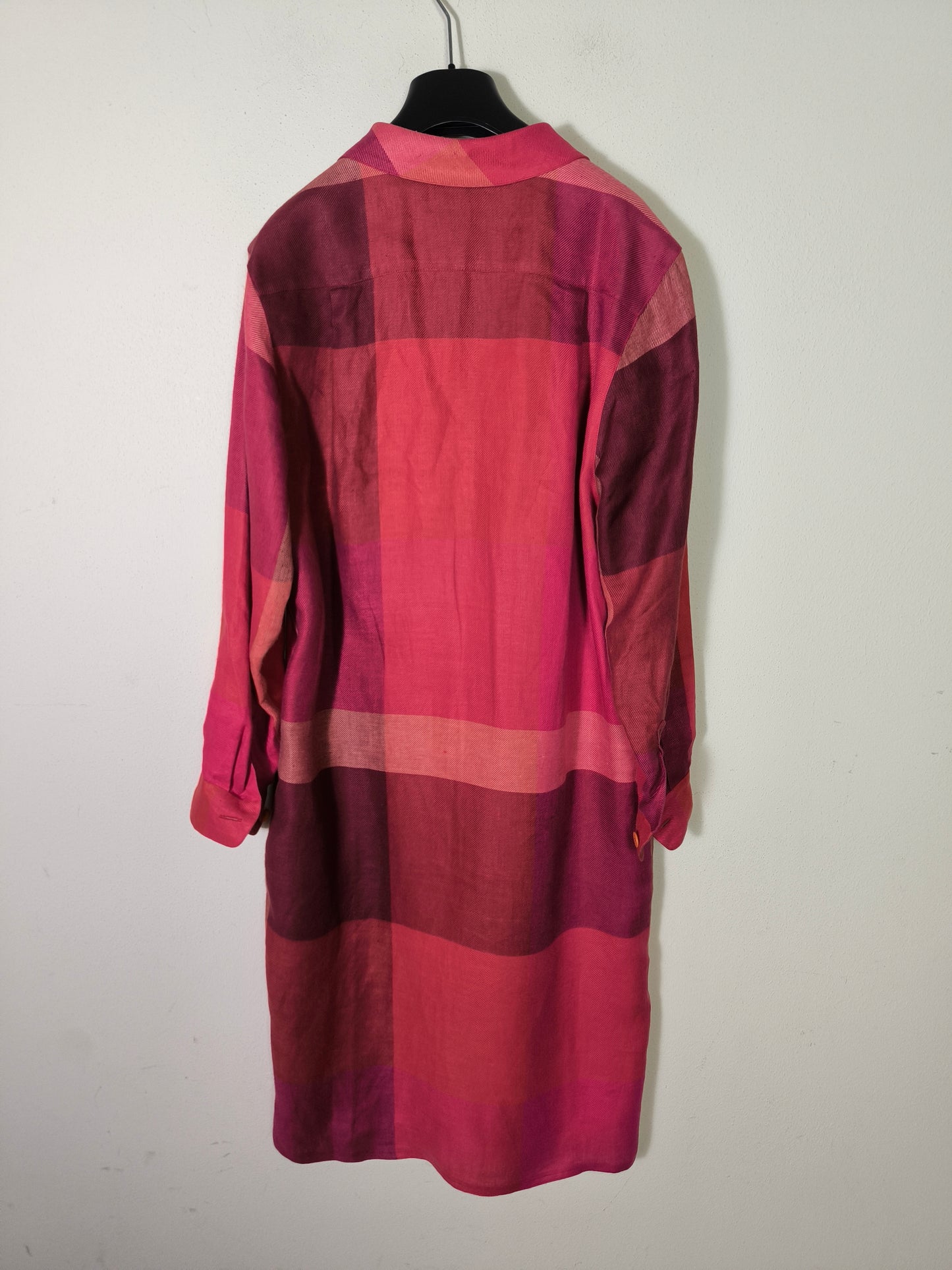 Spolverino/chemisier Gilmar in lino magenta