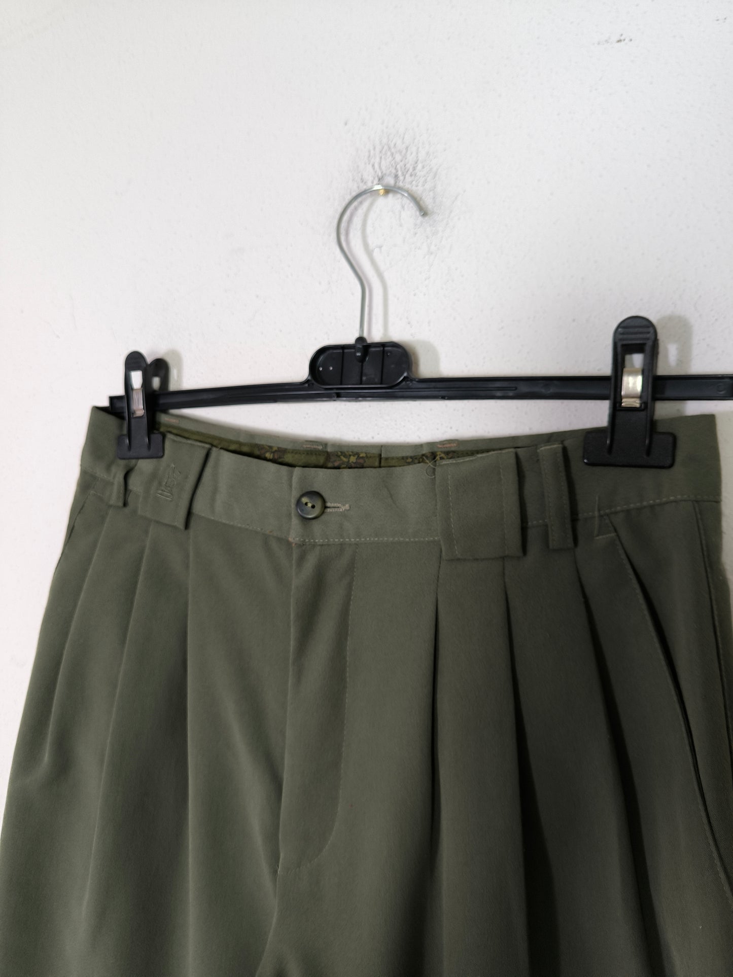 Pantalone No Strike olive anni 80 tg 42