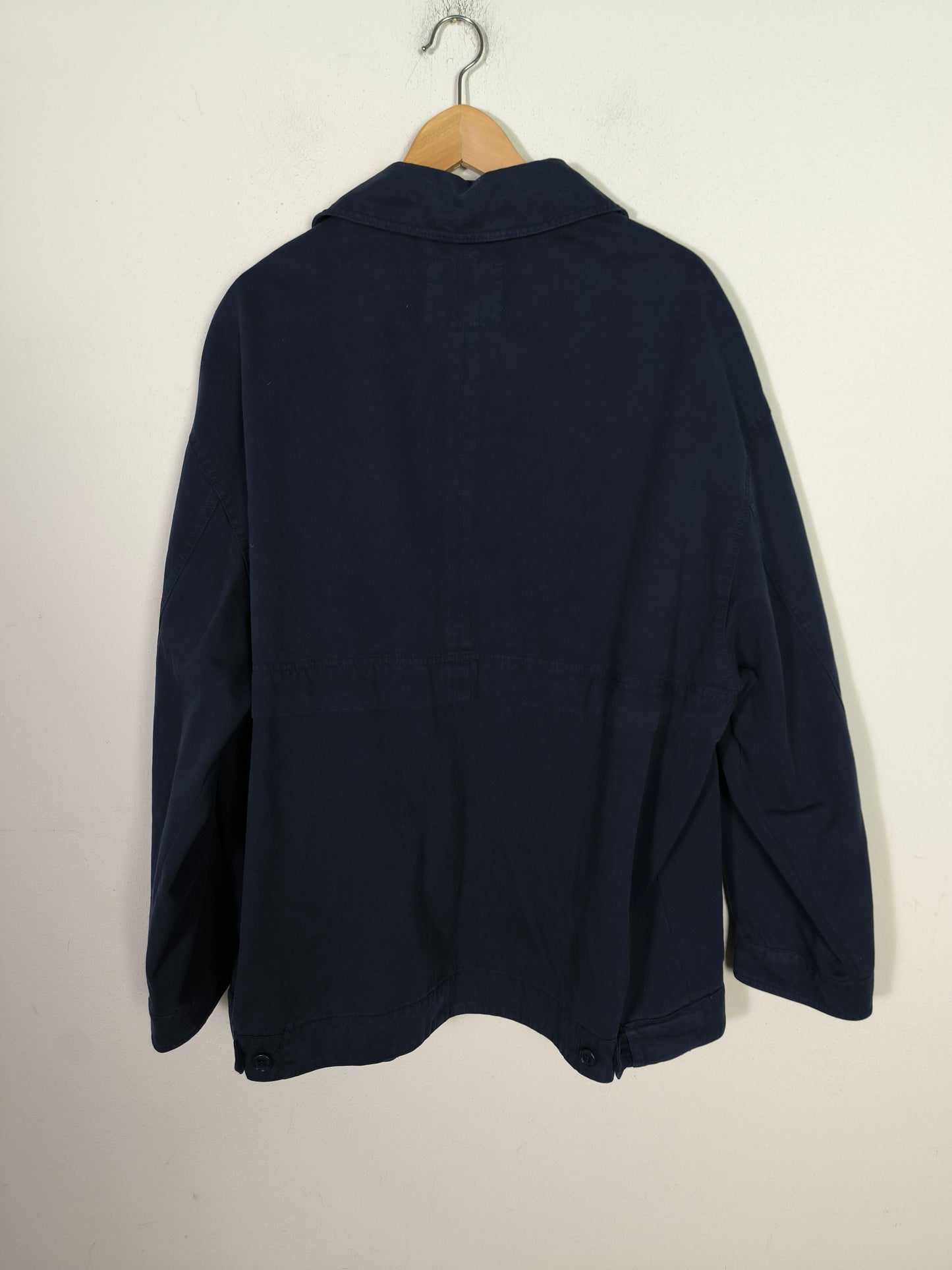 Giacca vintage in cotone blu notte