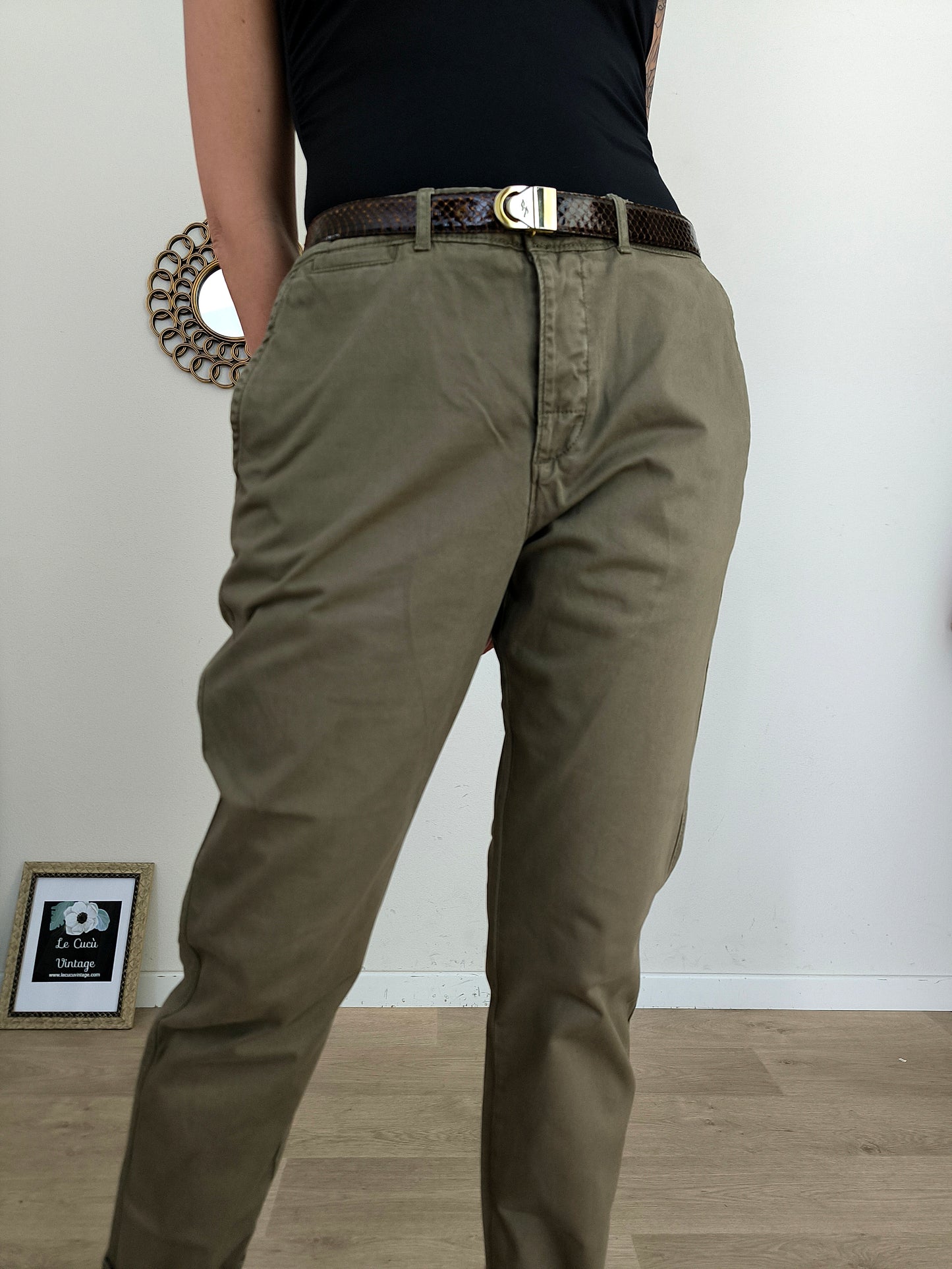 Pantalone kaki Superdry tg M