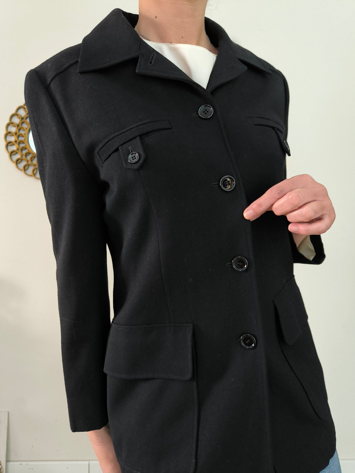 Ter et Bantine blazer nero in lana