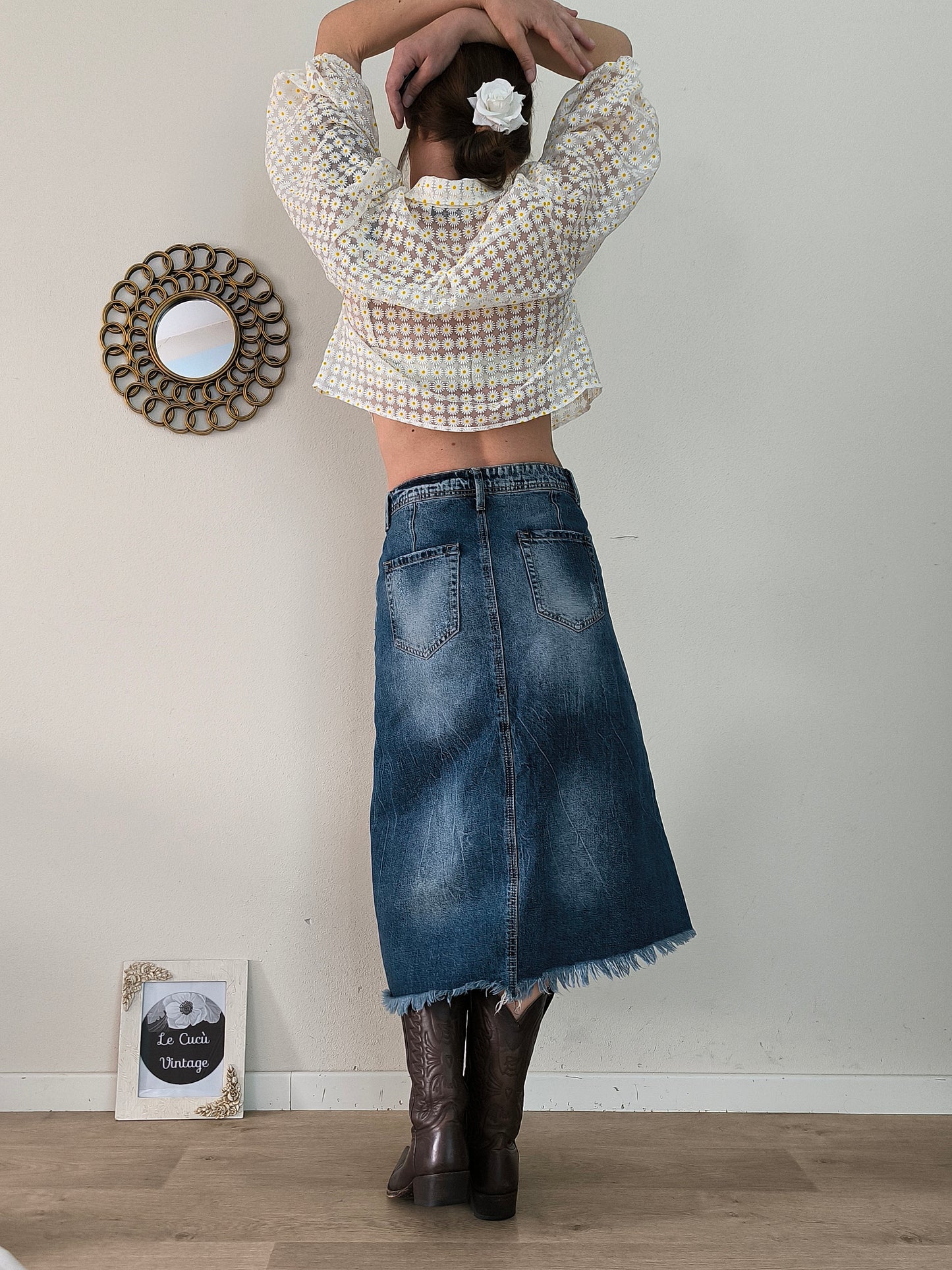 Gonna in denim tg M