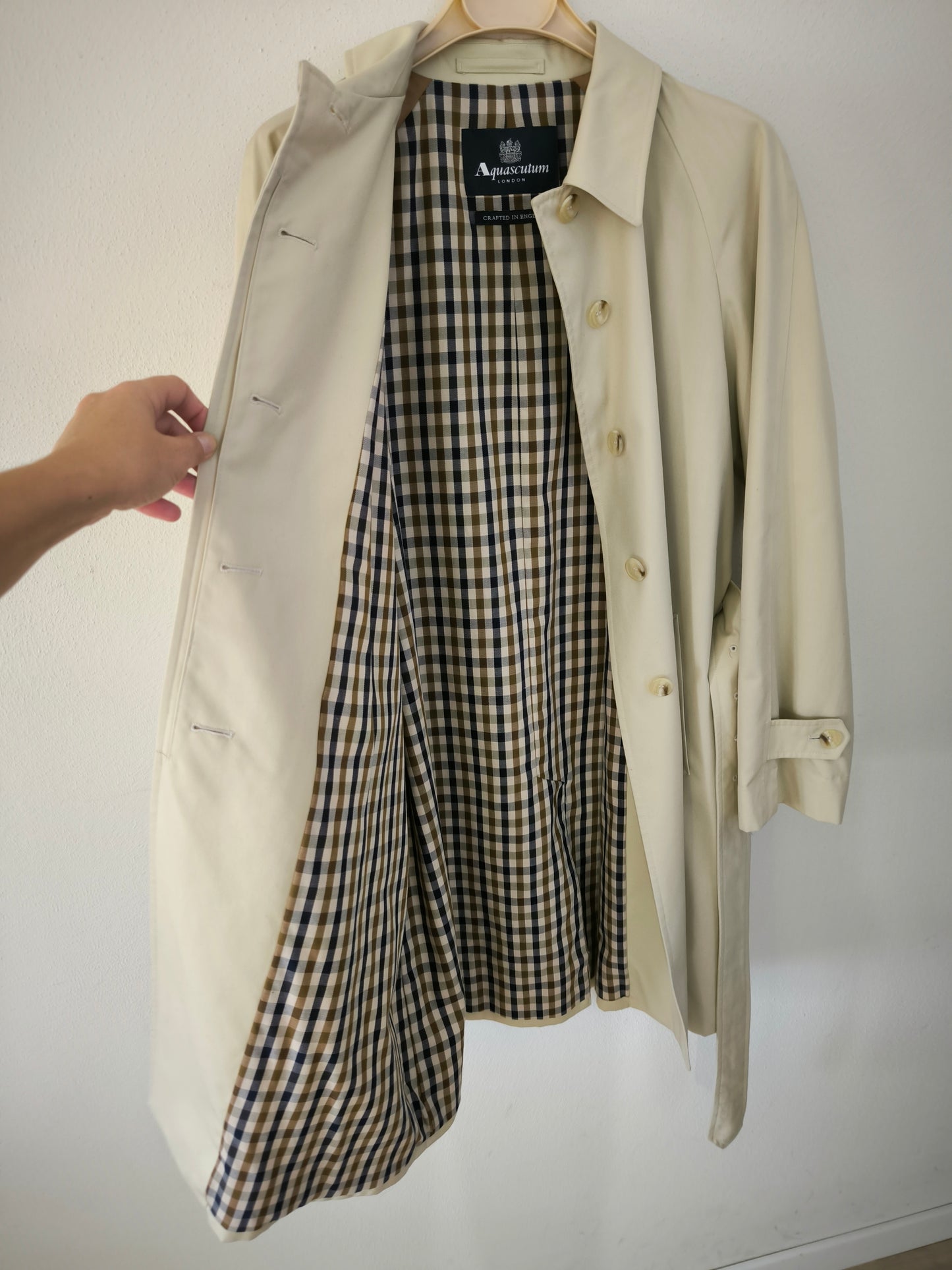 Trench Aquascutum made in England tg UK 14