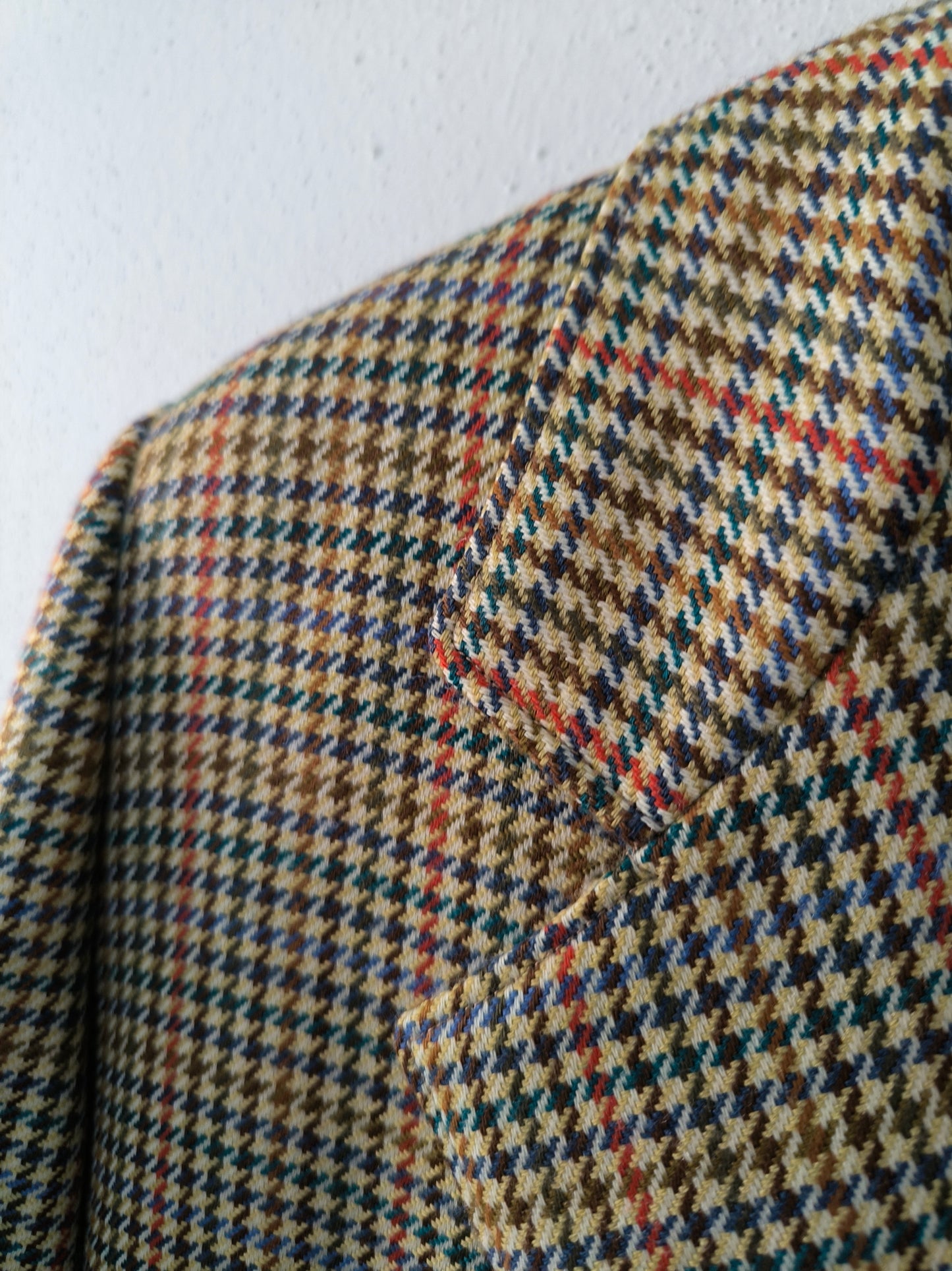 Blazer sartoriale chiaro in lana pied de poule tg M/L