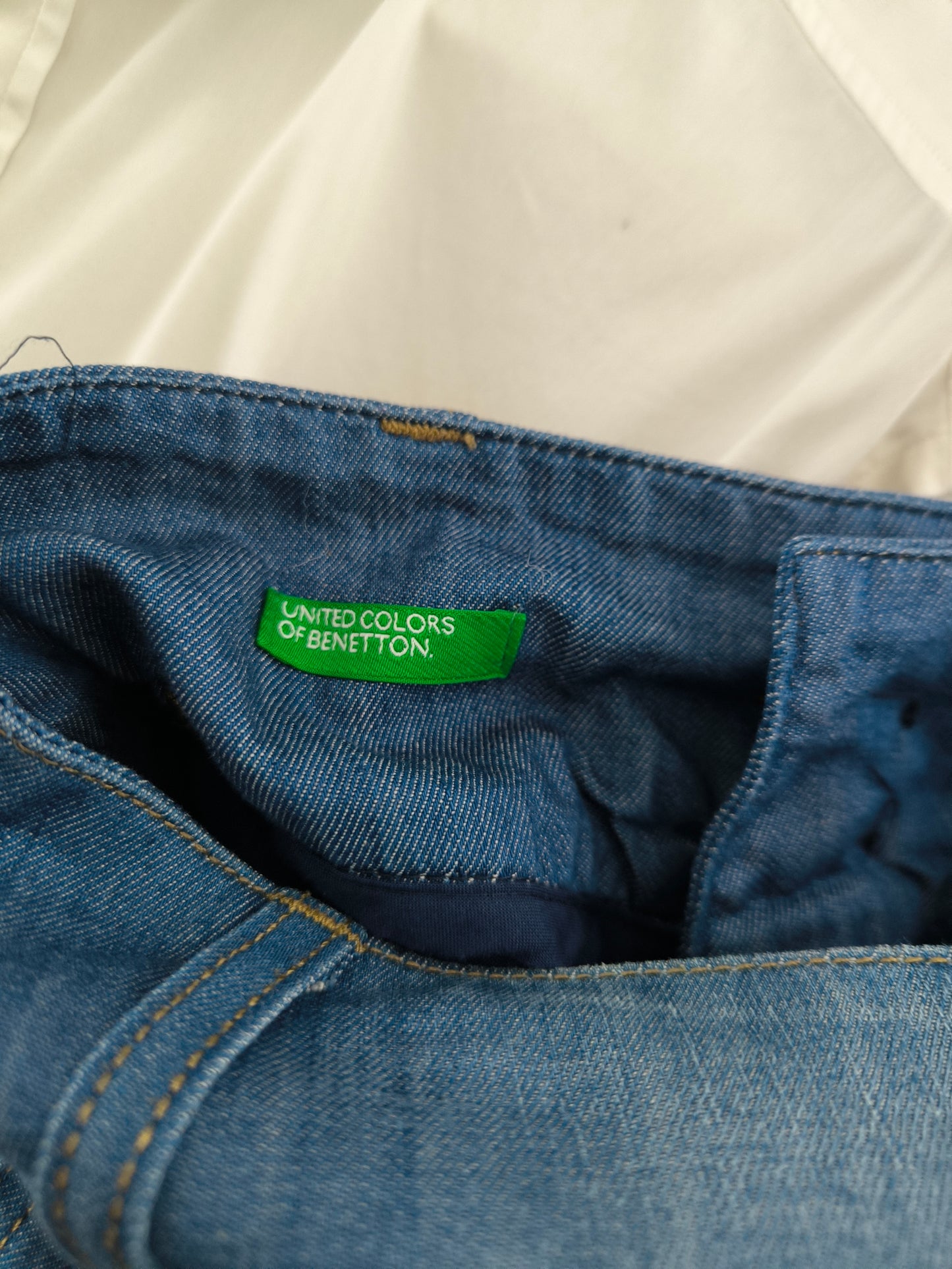 Jeans Benetton vintage a gamba larga tg 42
