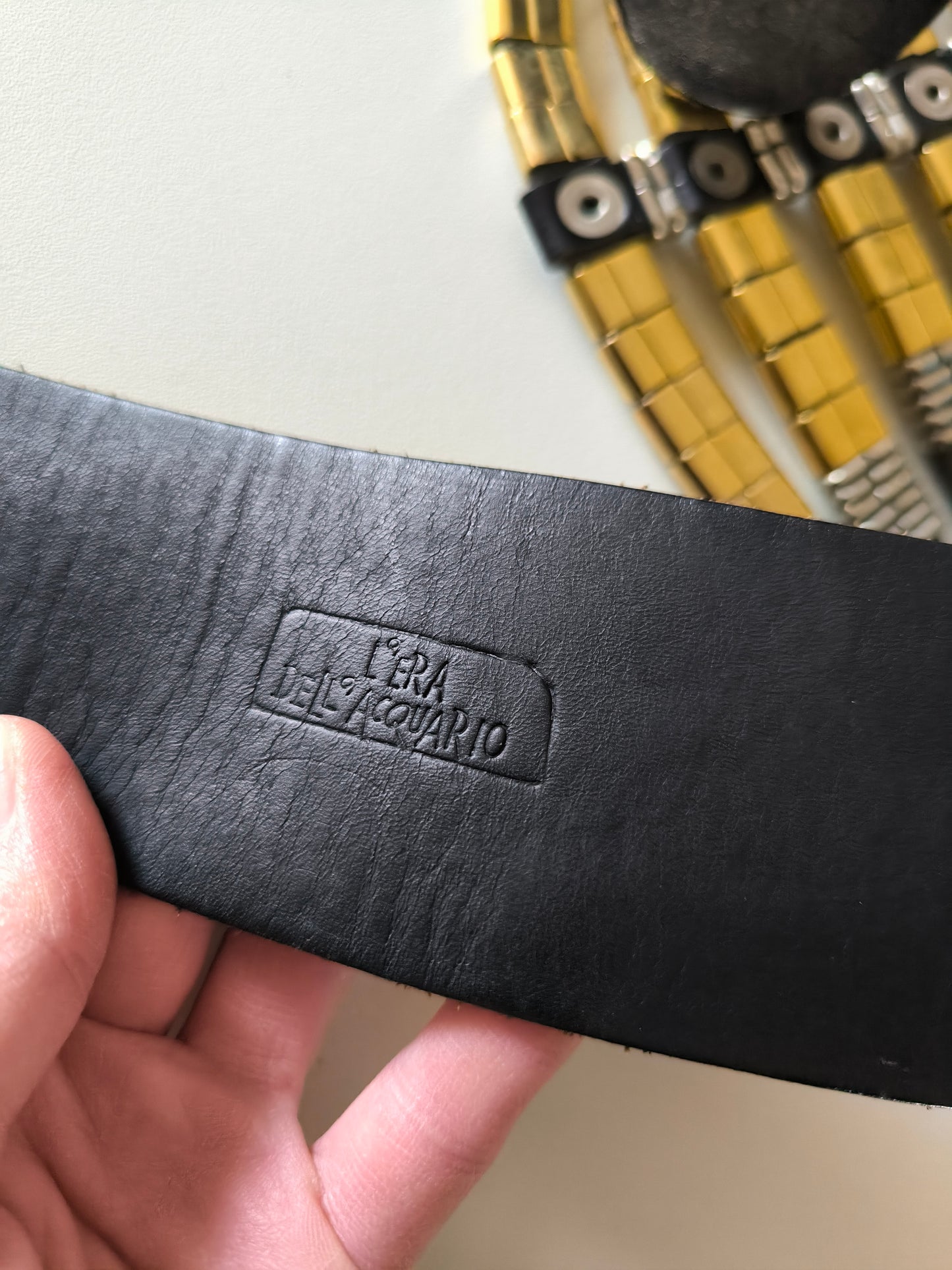 Cintura vintage vera pelle