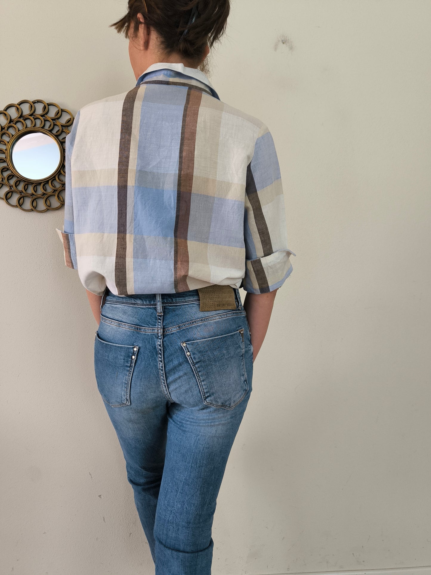 Camicia in cotone a quadri