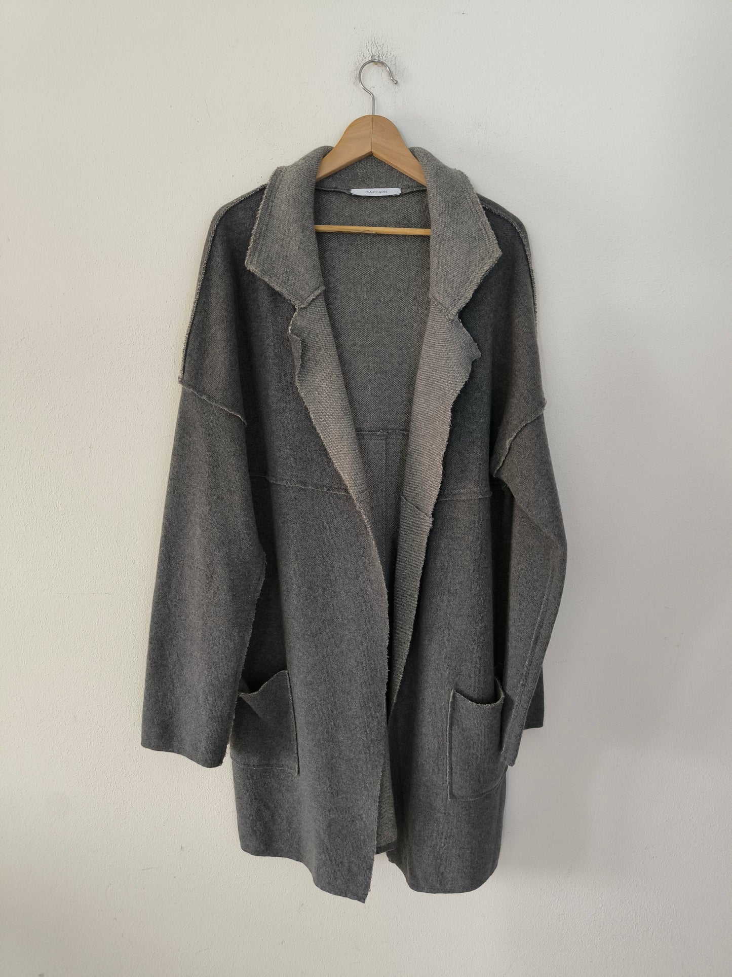 Cardigan Taviani lana grigia