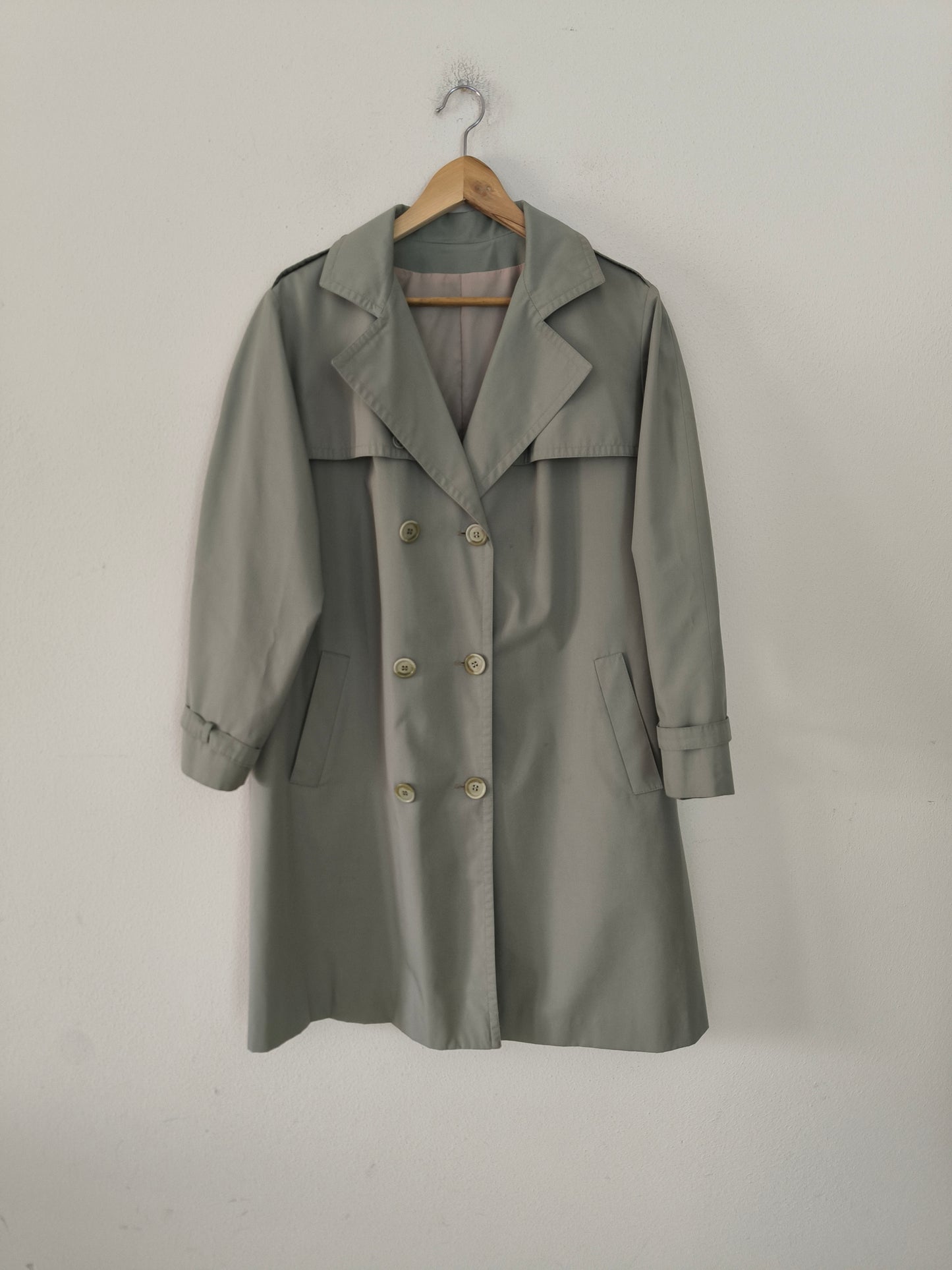 Trench menta/ ghiaccio vintage Arielle