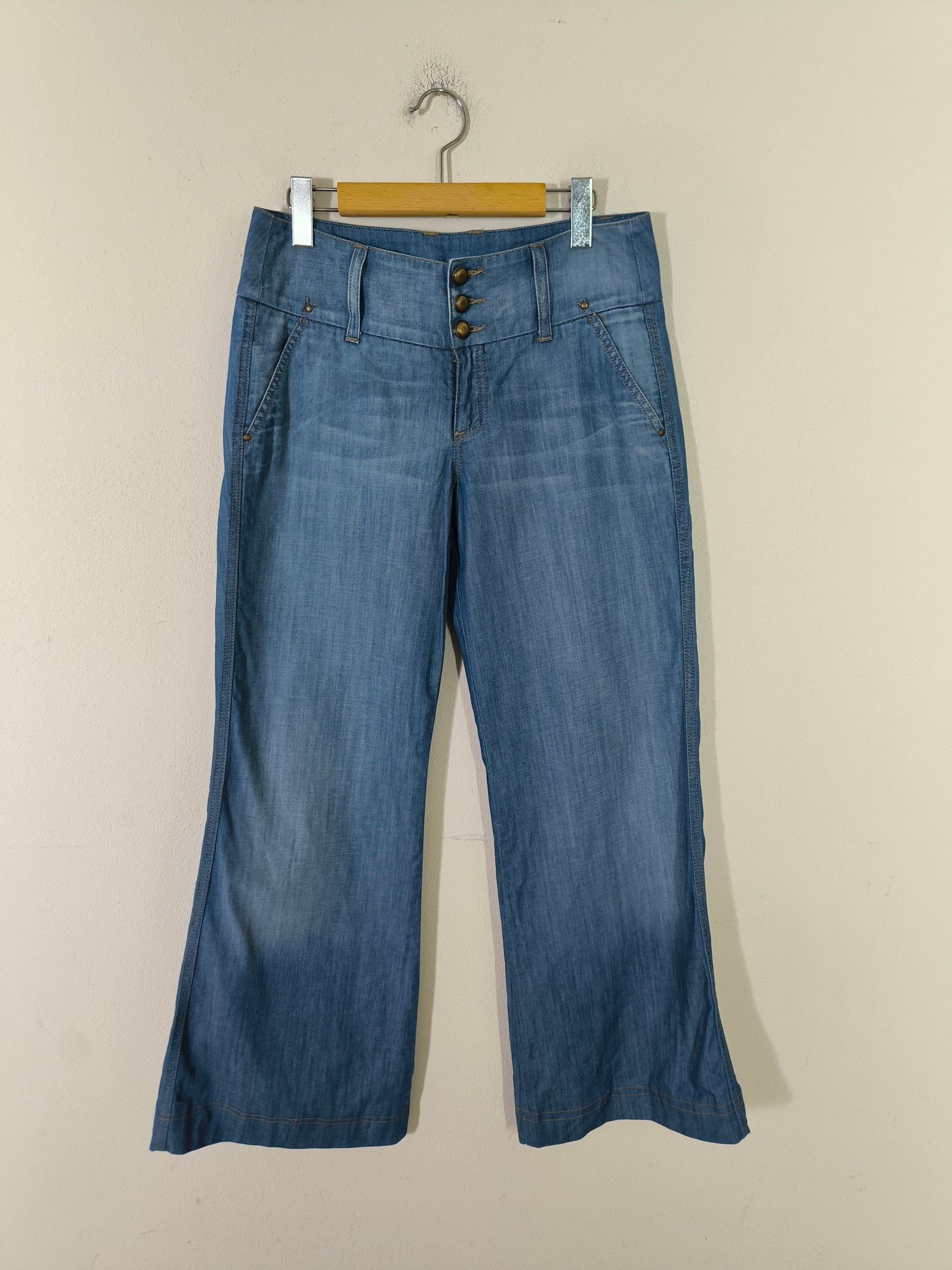 Jeans Benetton vintage a gamba larga tg 42