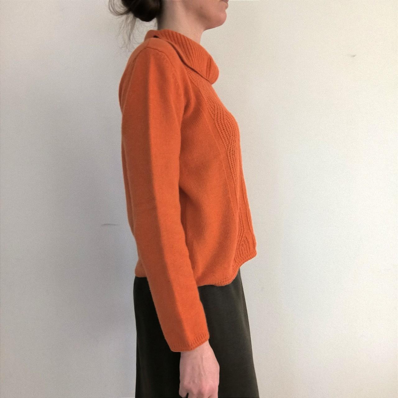 Maglione vintage arancione lana/cashmere size M/L