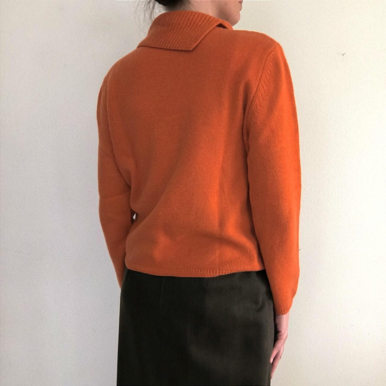 Maglione vintage arancione lana/cashmere size M/L