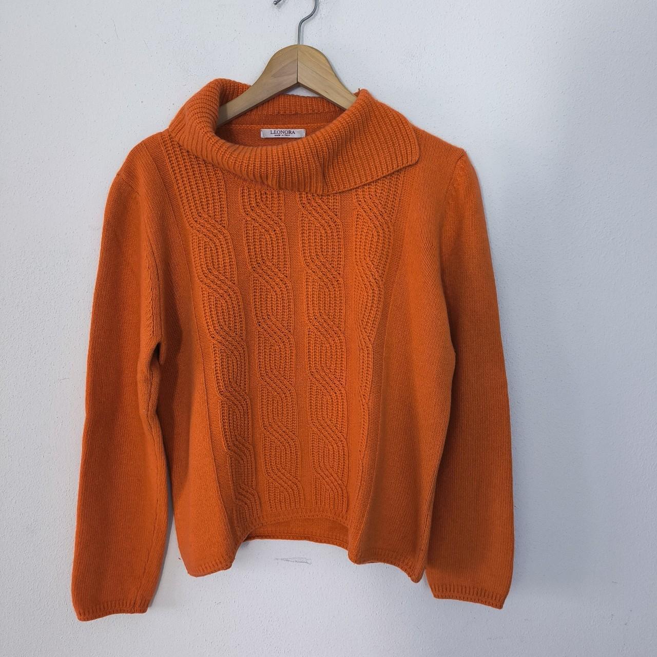 Maglione vintage arancione lana/cashmere size M/L