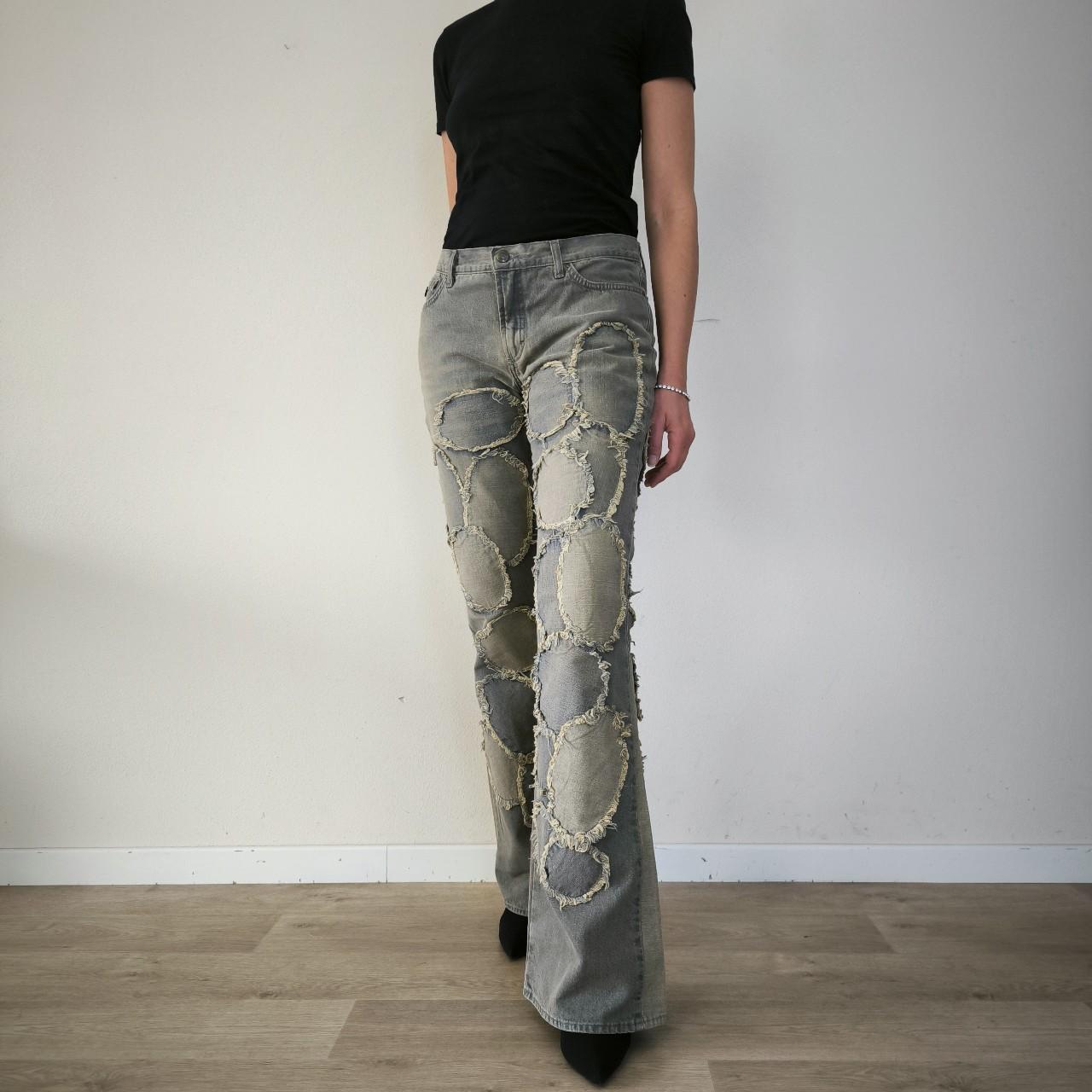 Jeans flare patchwork Cavalli 1990