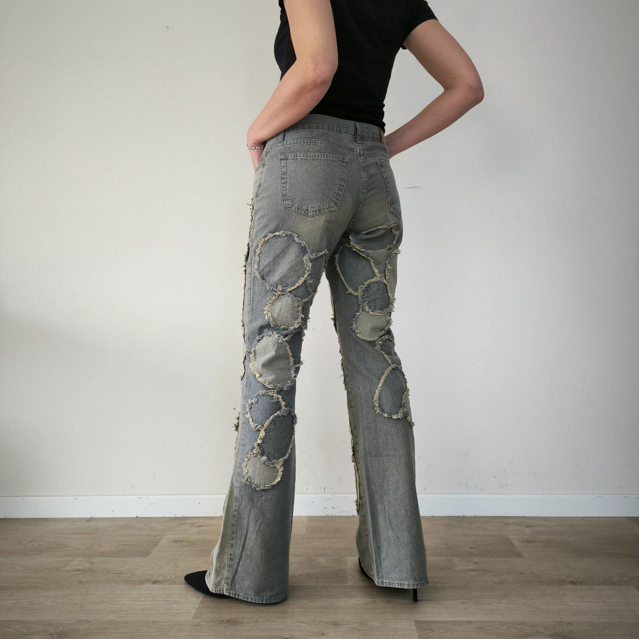 Jeans flare patchwork Cavalli 1990