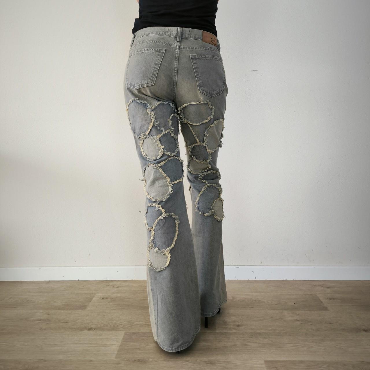 Jeans flare patchwork Cavalli 1990