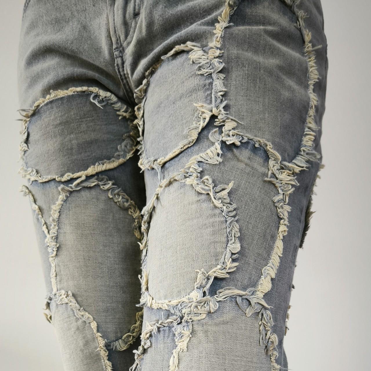 Jeans flare patchwork Cavalli 1990