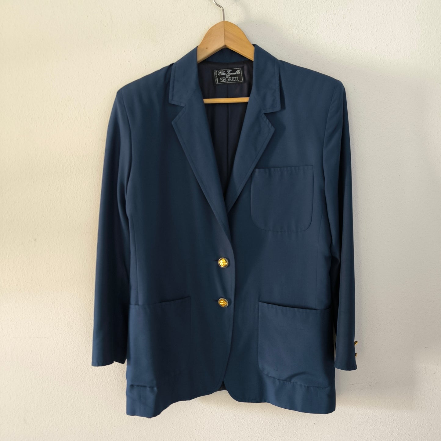 Blazer blu pura seta Segreti tg M