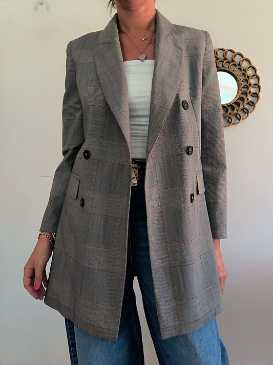 Blazer doppiopetto in Principe di Galles Max Mara