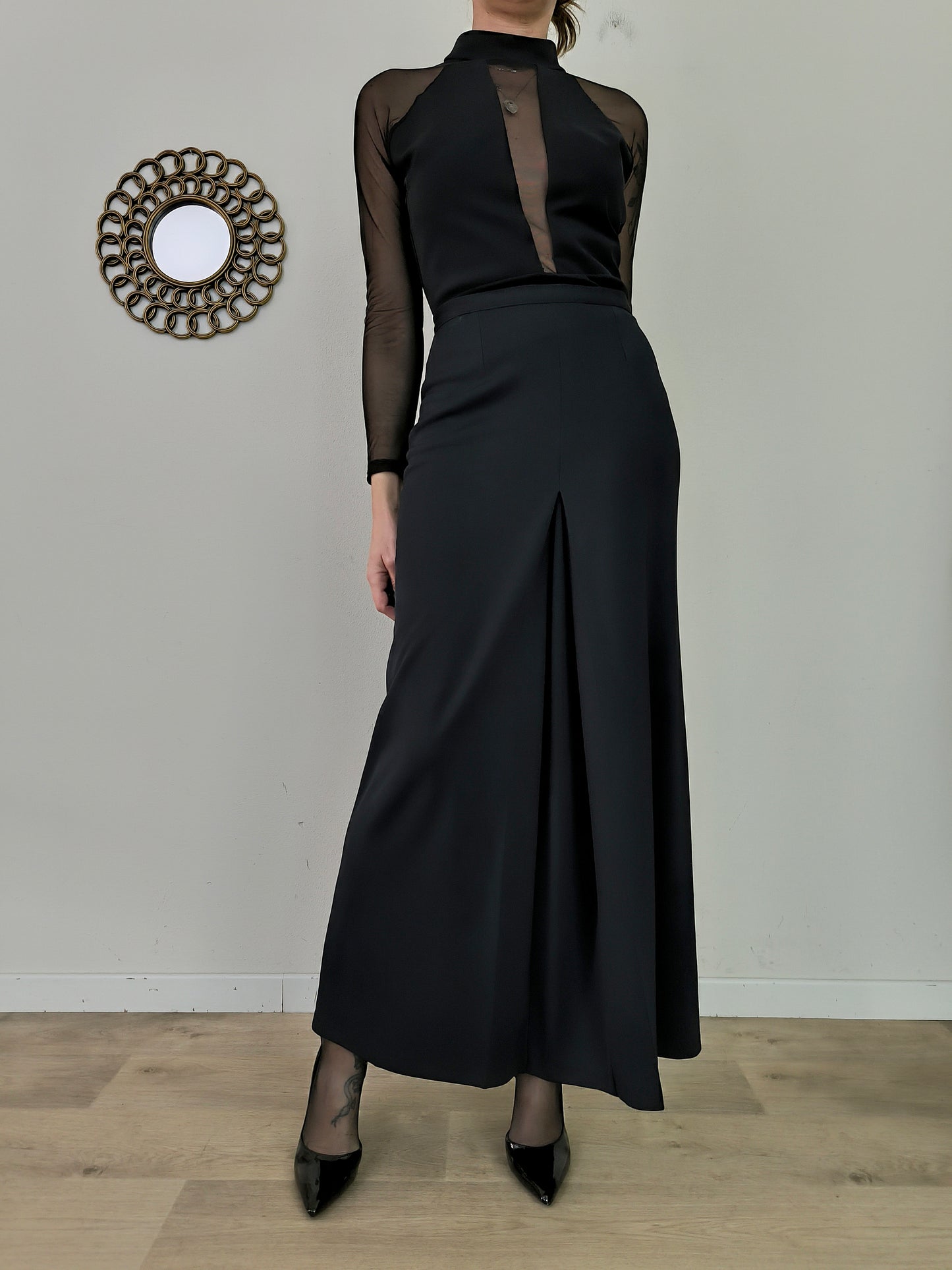 Gonna vintage nera I Gabbiani tg M