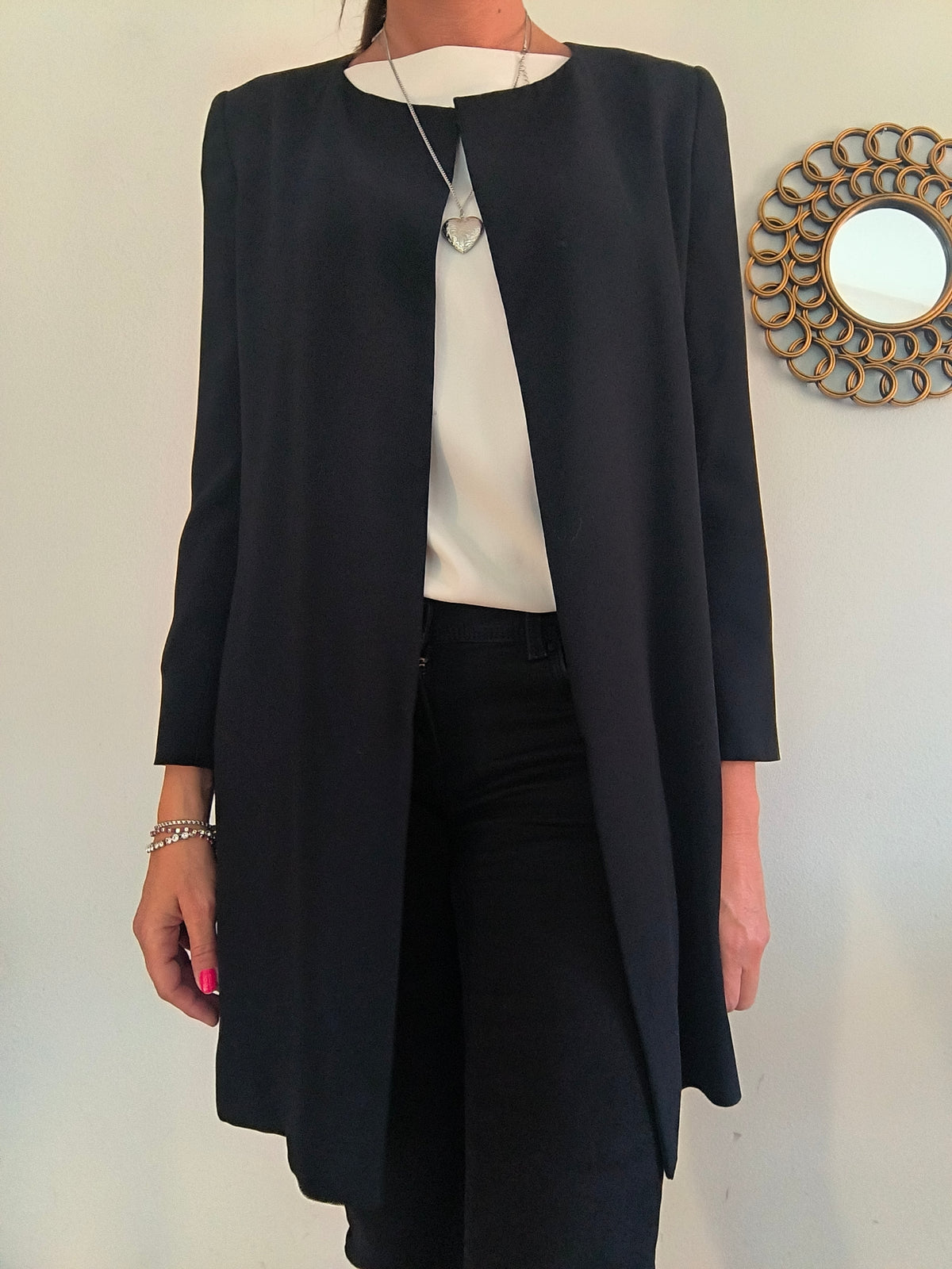 Blazer lungo Marella nero