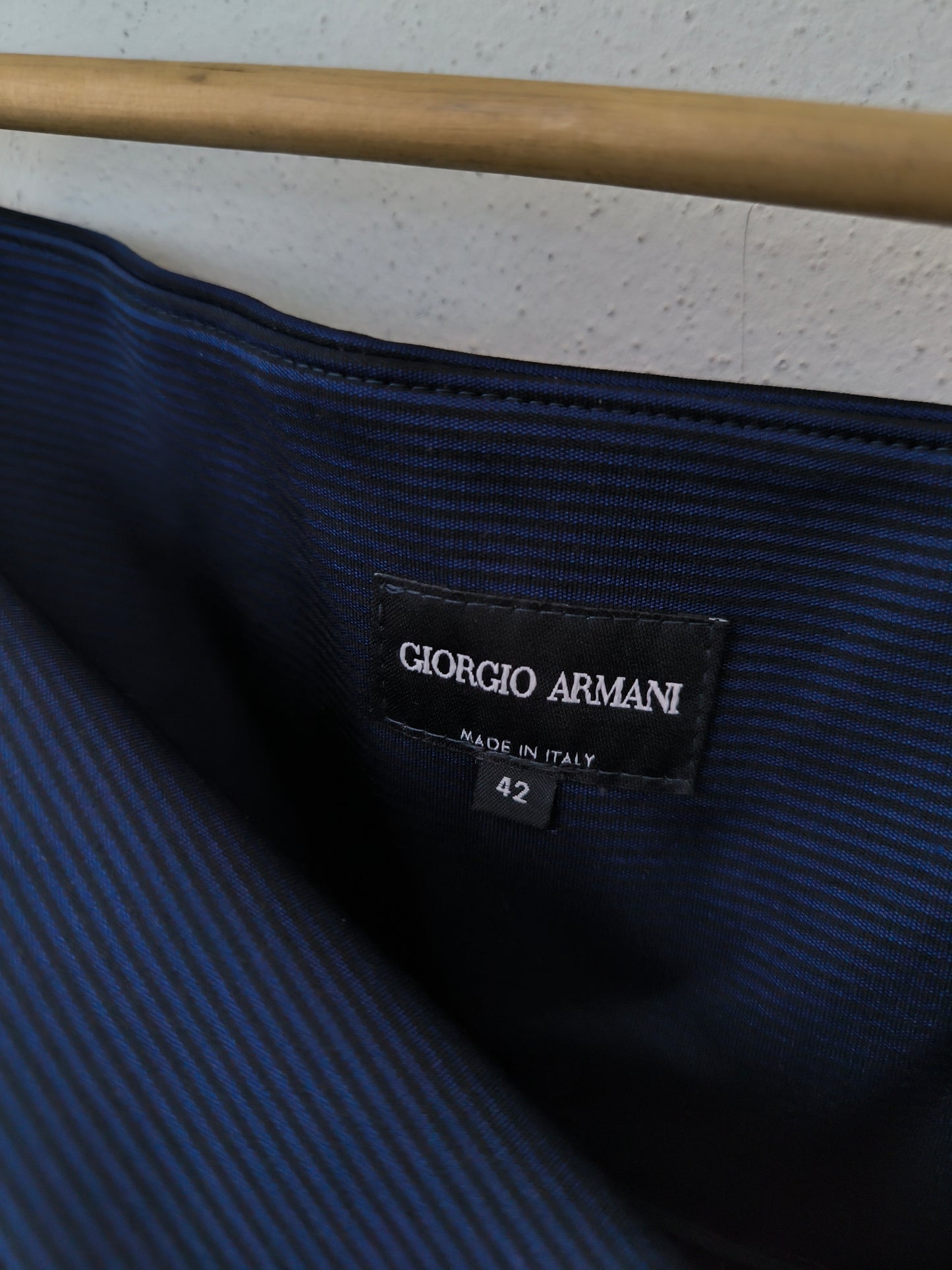 Giorgio Armani strapeless dress blu