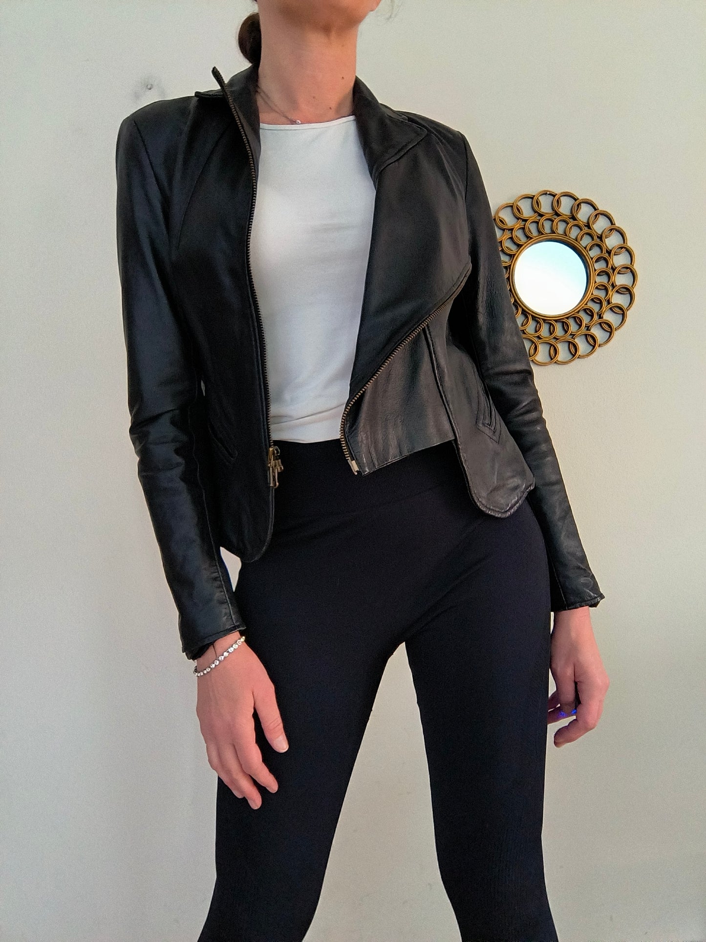 Giacchino vera pella nero tg M