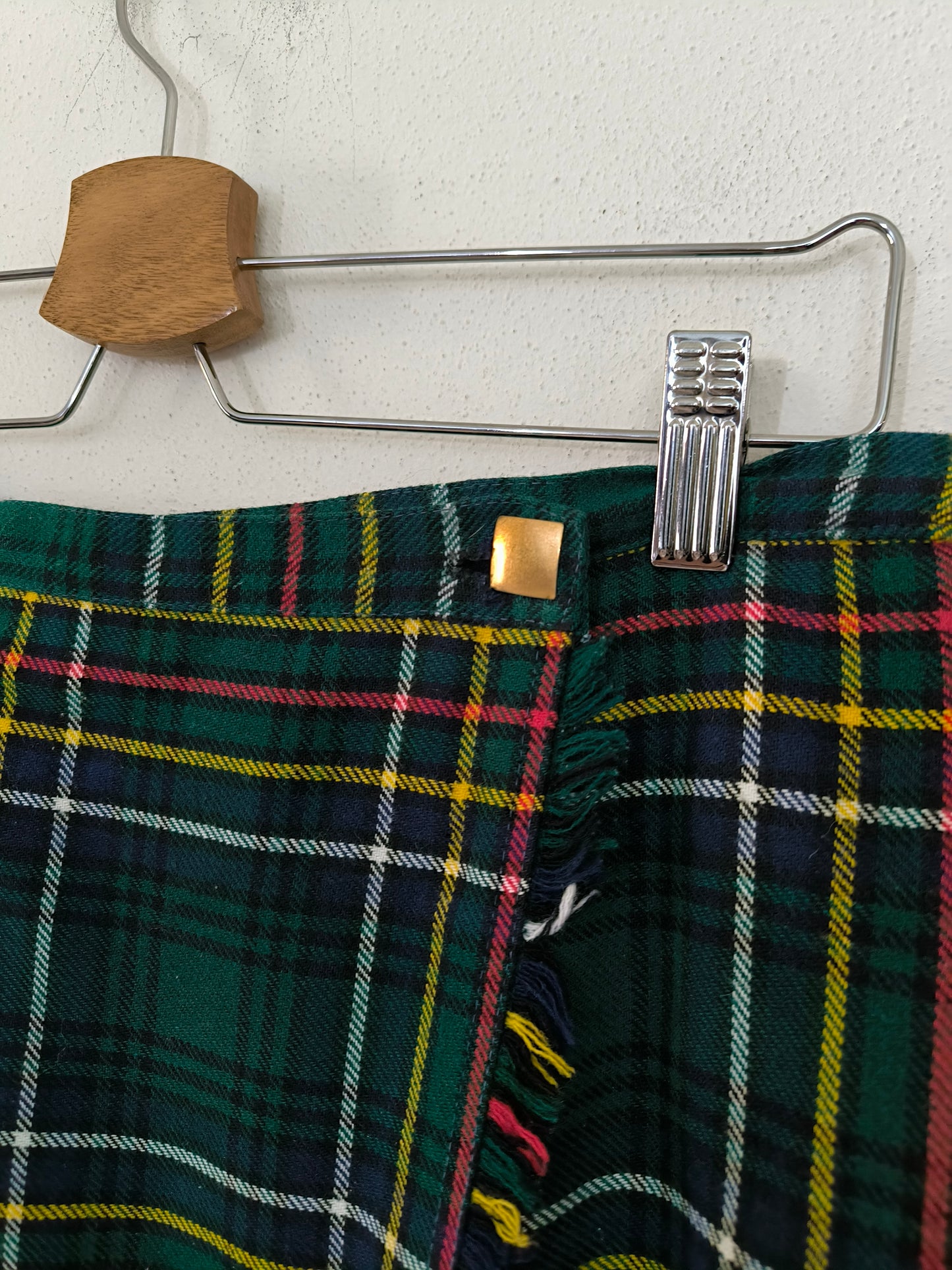 Gonna tartan verde